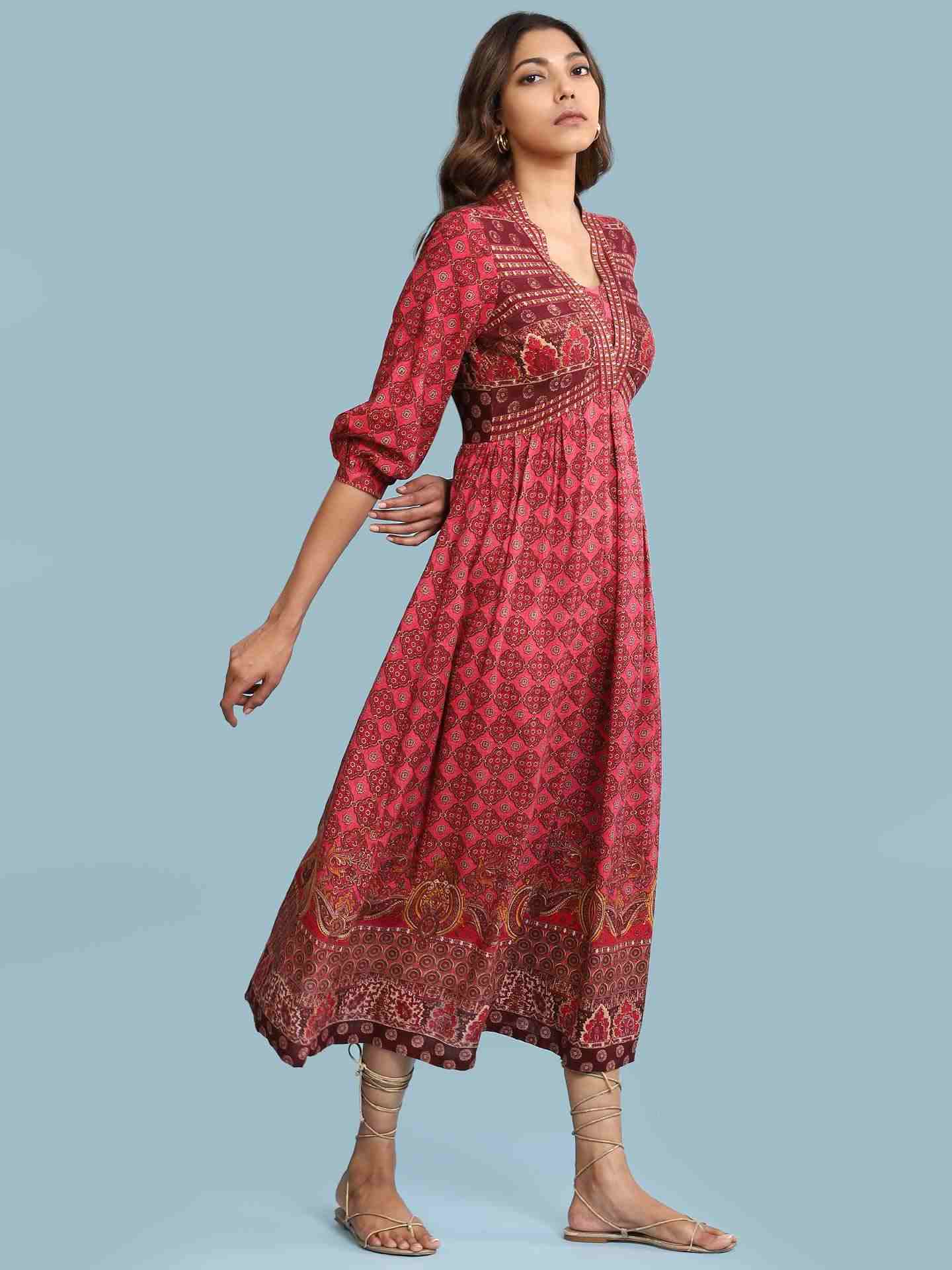 Pink Tulika Long Dress