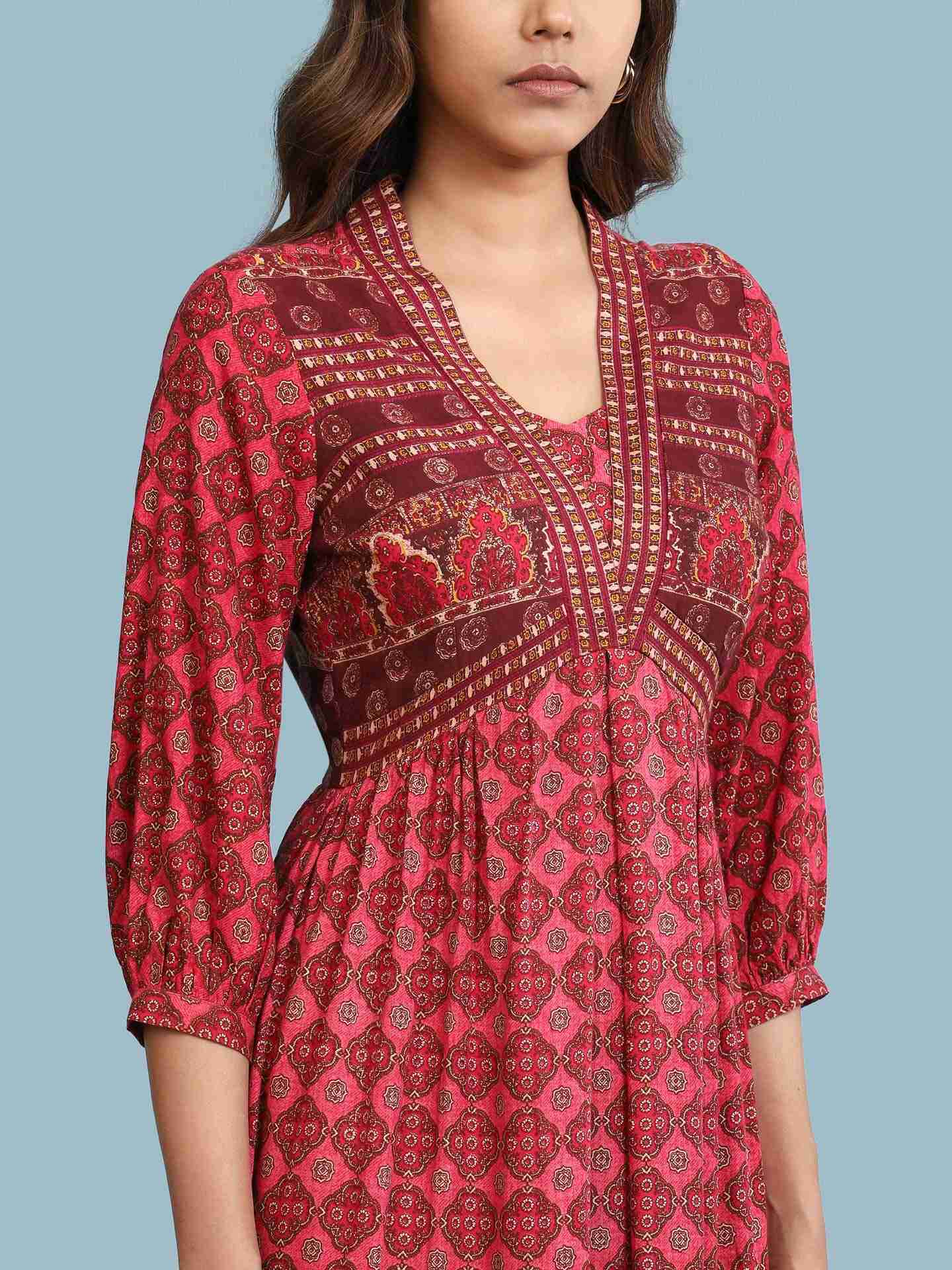 Pink Tulika Long Dress