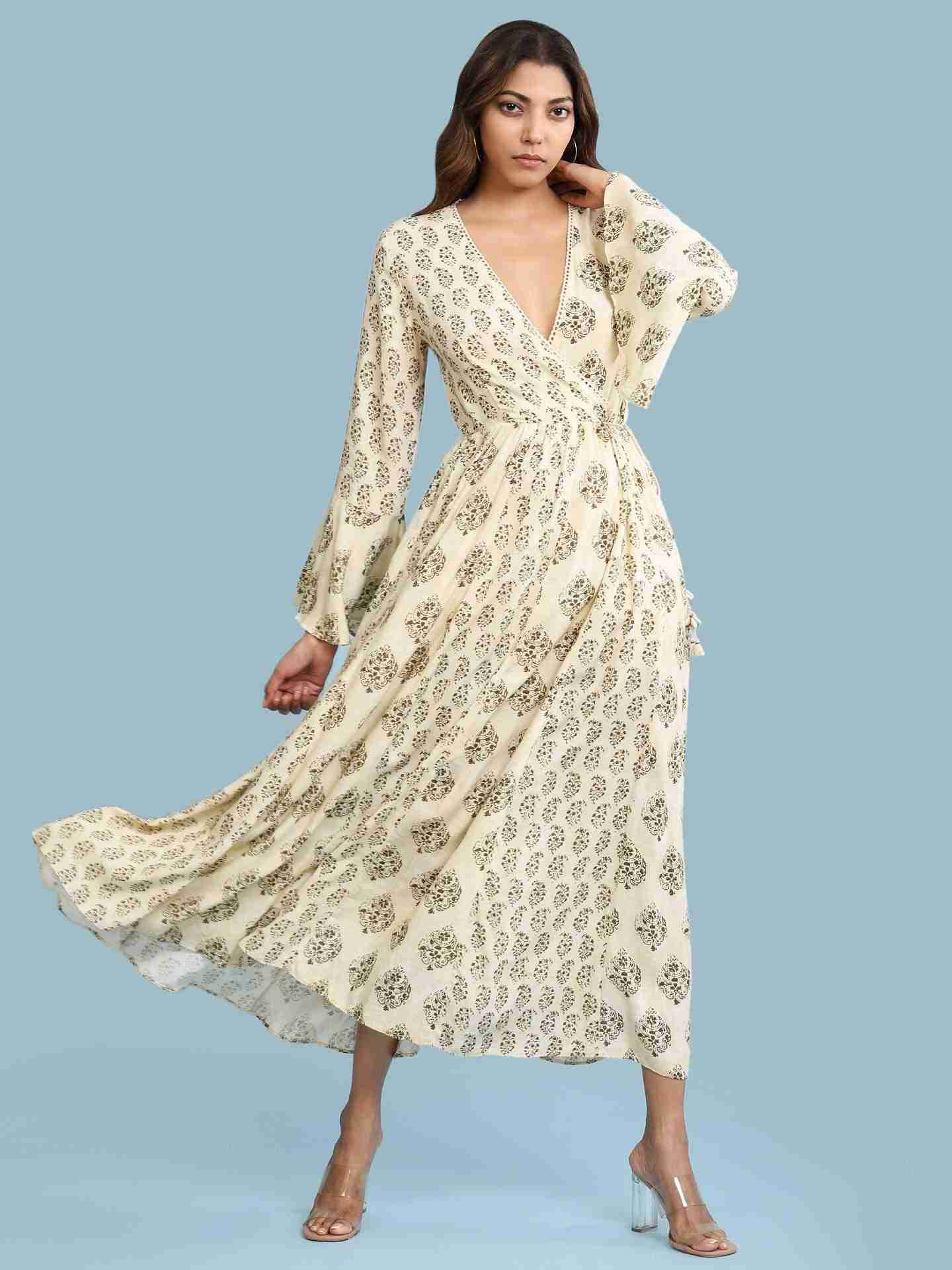 Ecru Nandil Long Dress