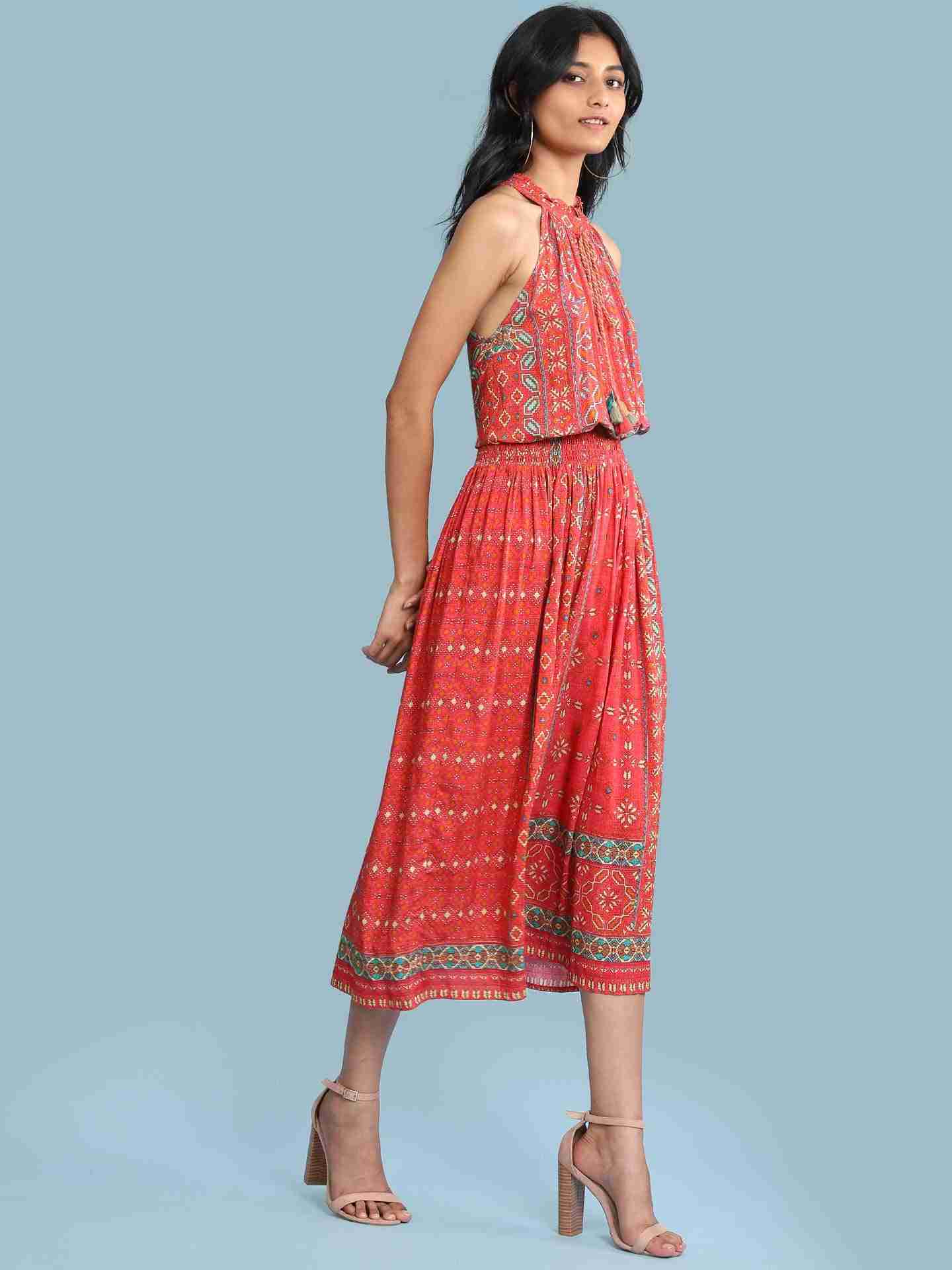 Red Ramosa Long Dress