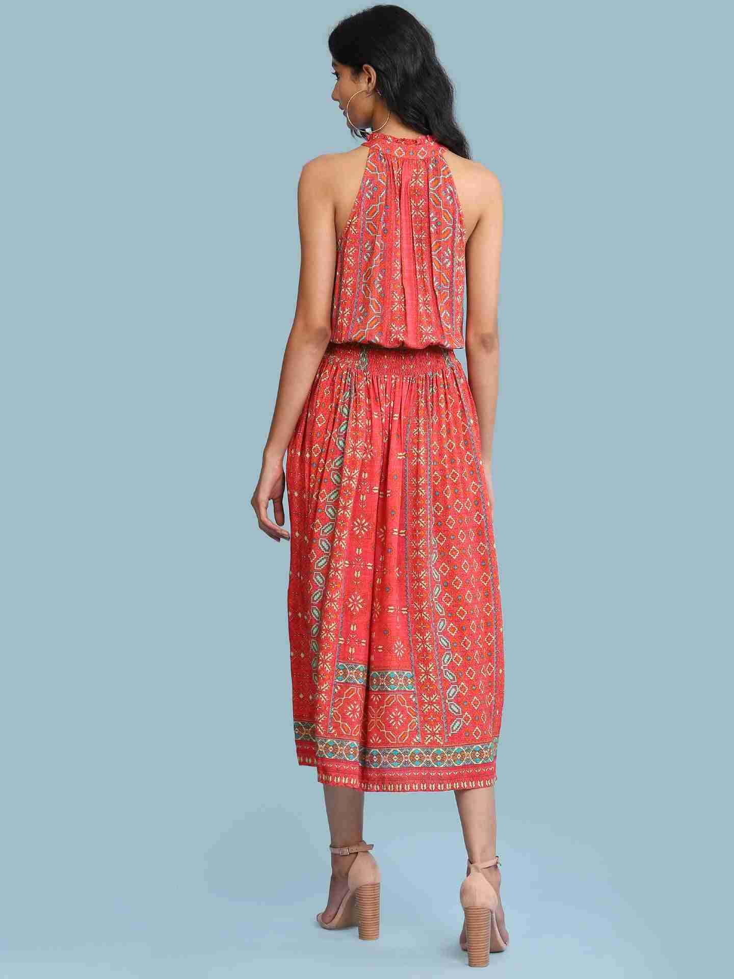 Red Ramosa Long Dress