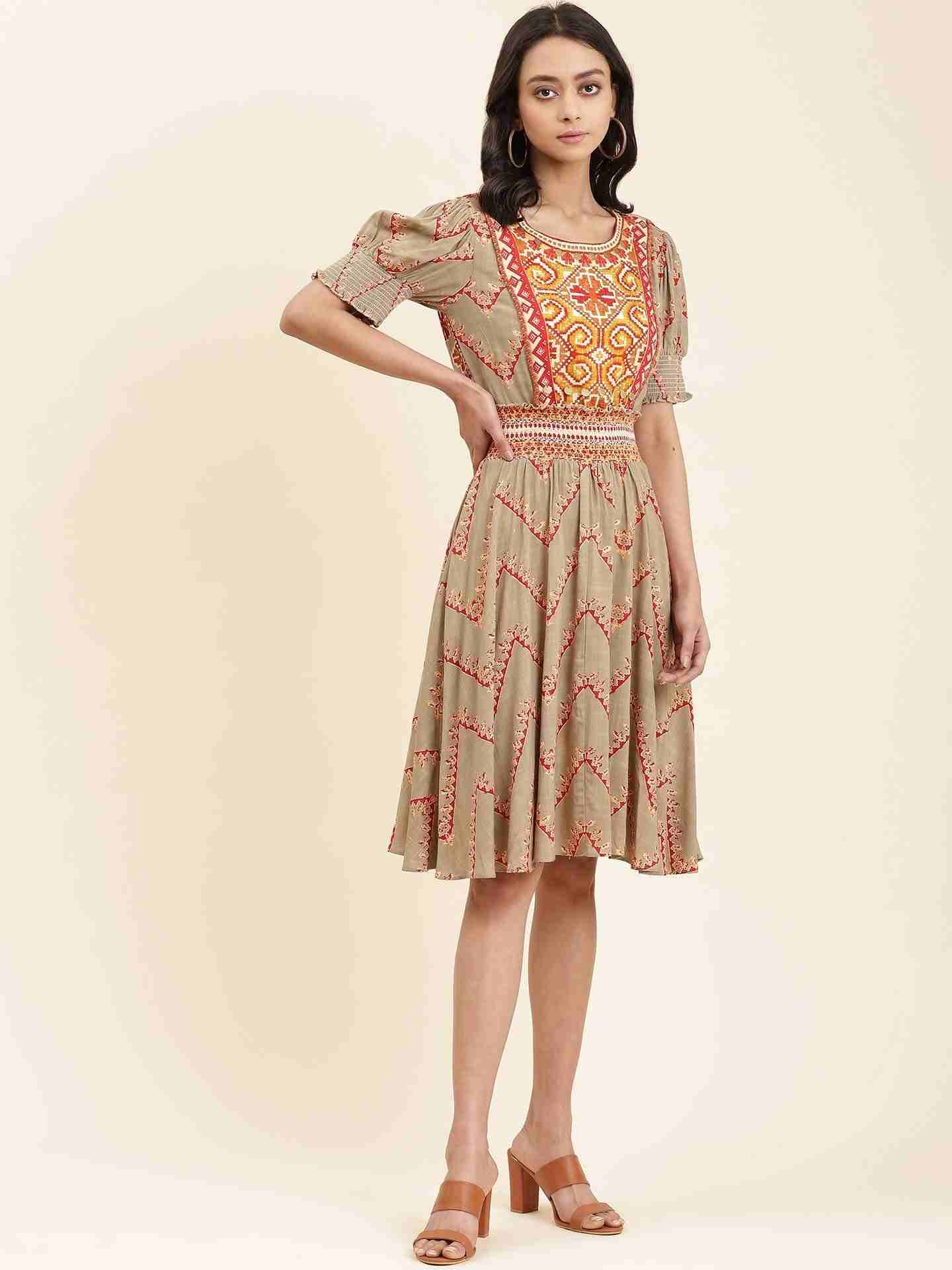 Olive Savrane Long Dress