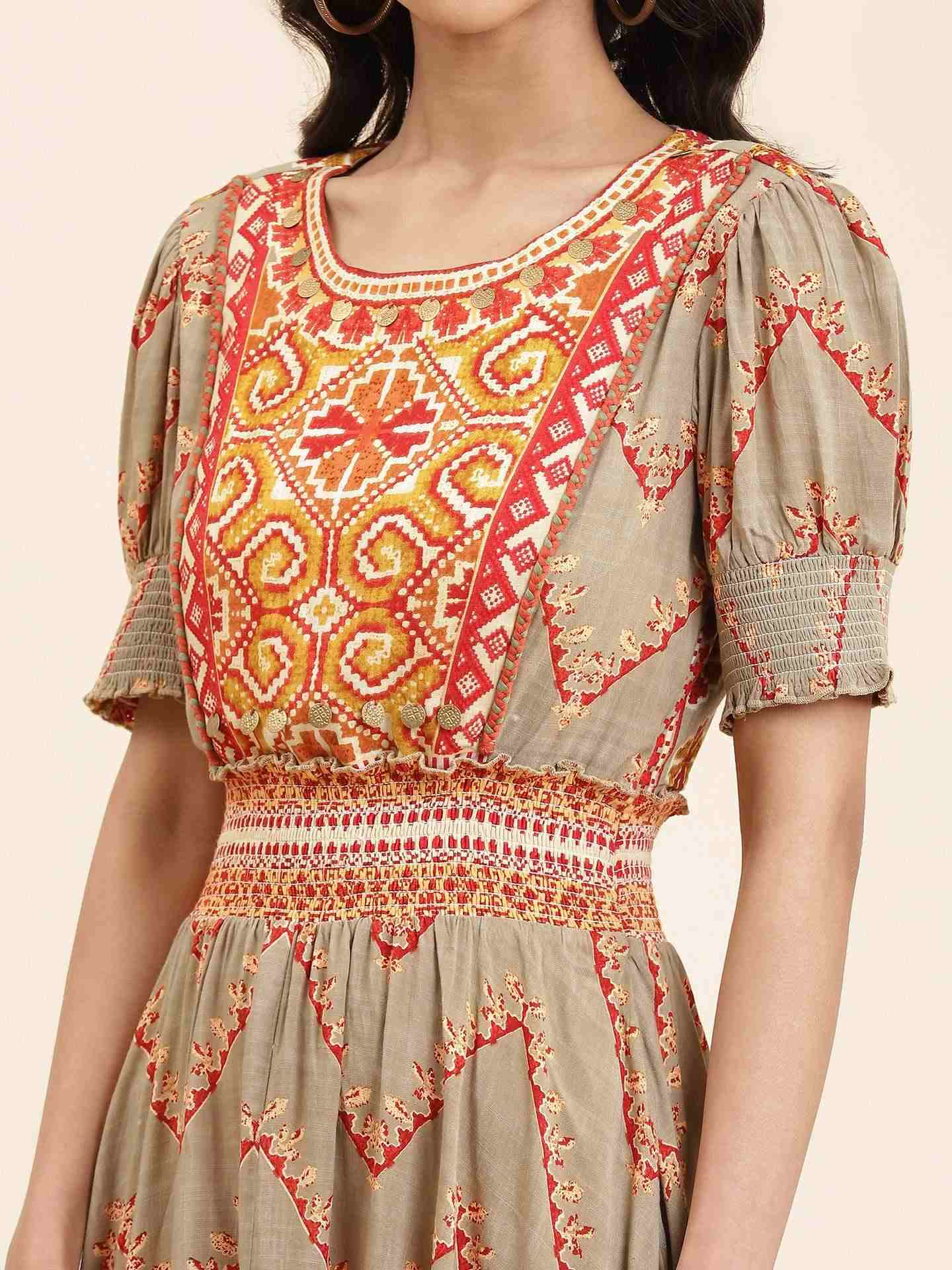 Olive Savrane Long Dress