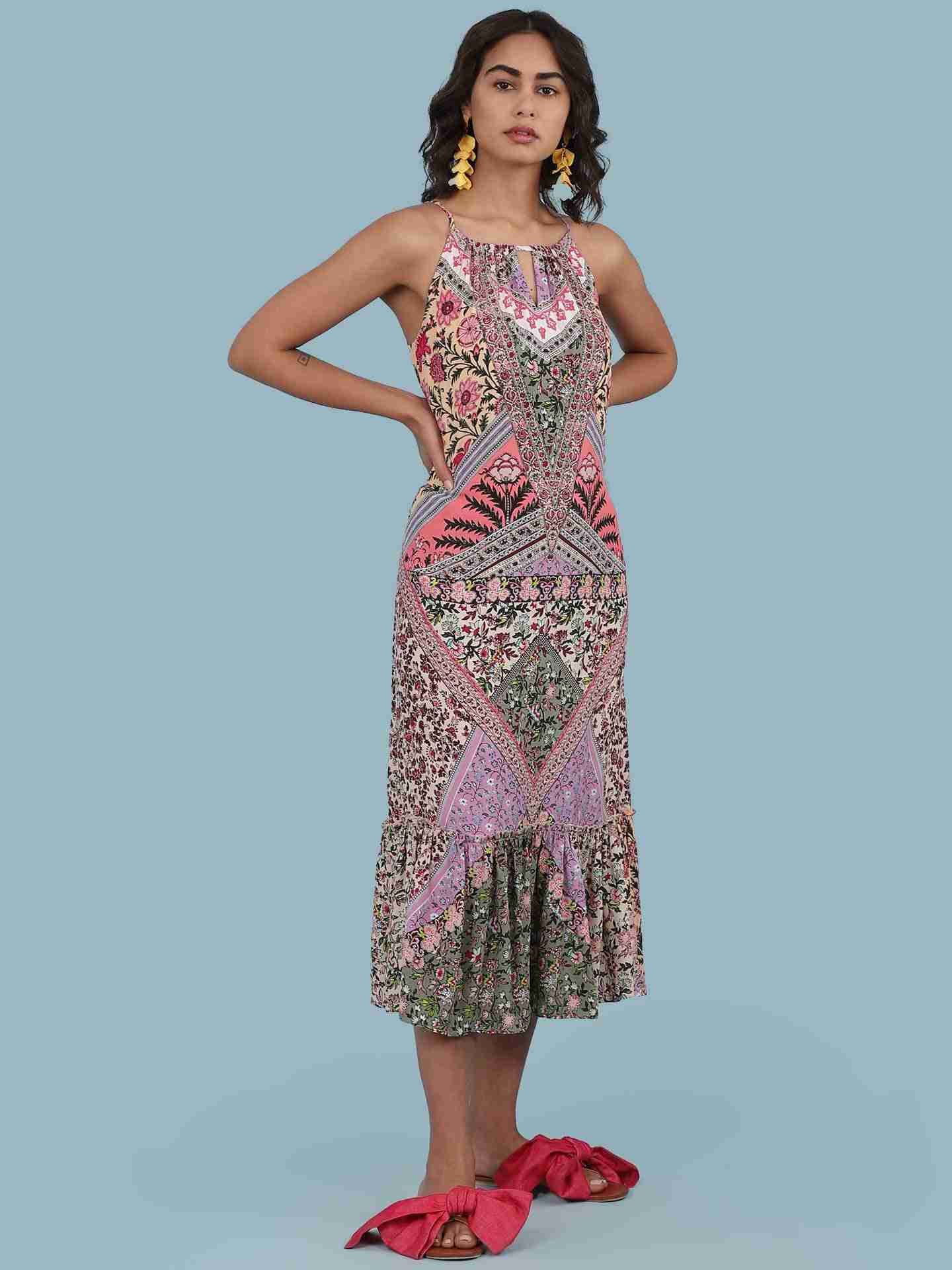 Dusty Pink Mastani Long Dress