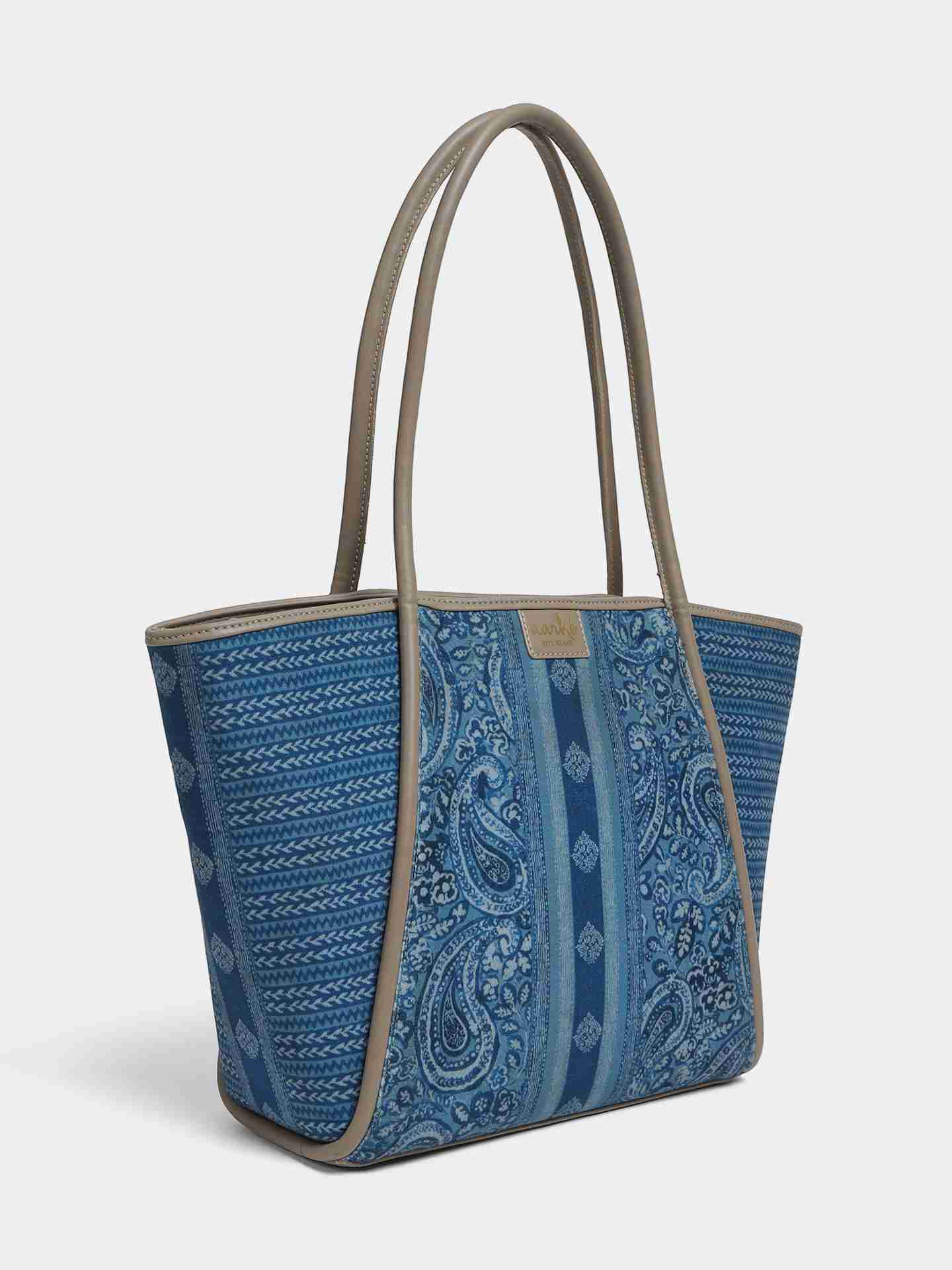 Blue Pashmina Handbag