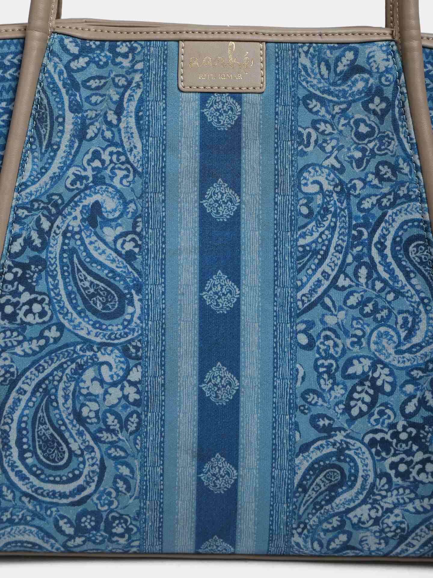 Blue Pashmina Handbag