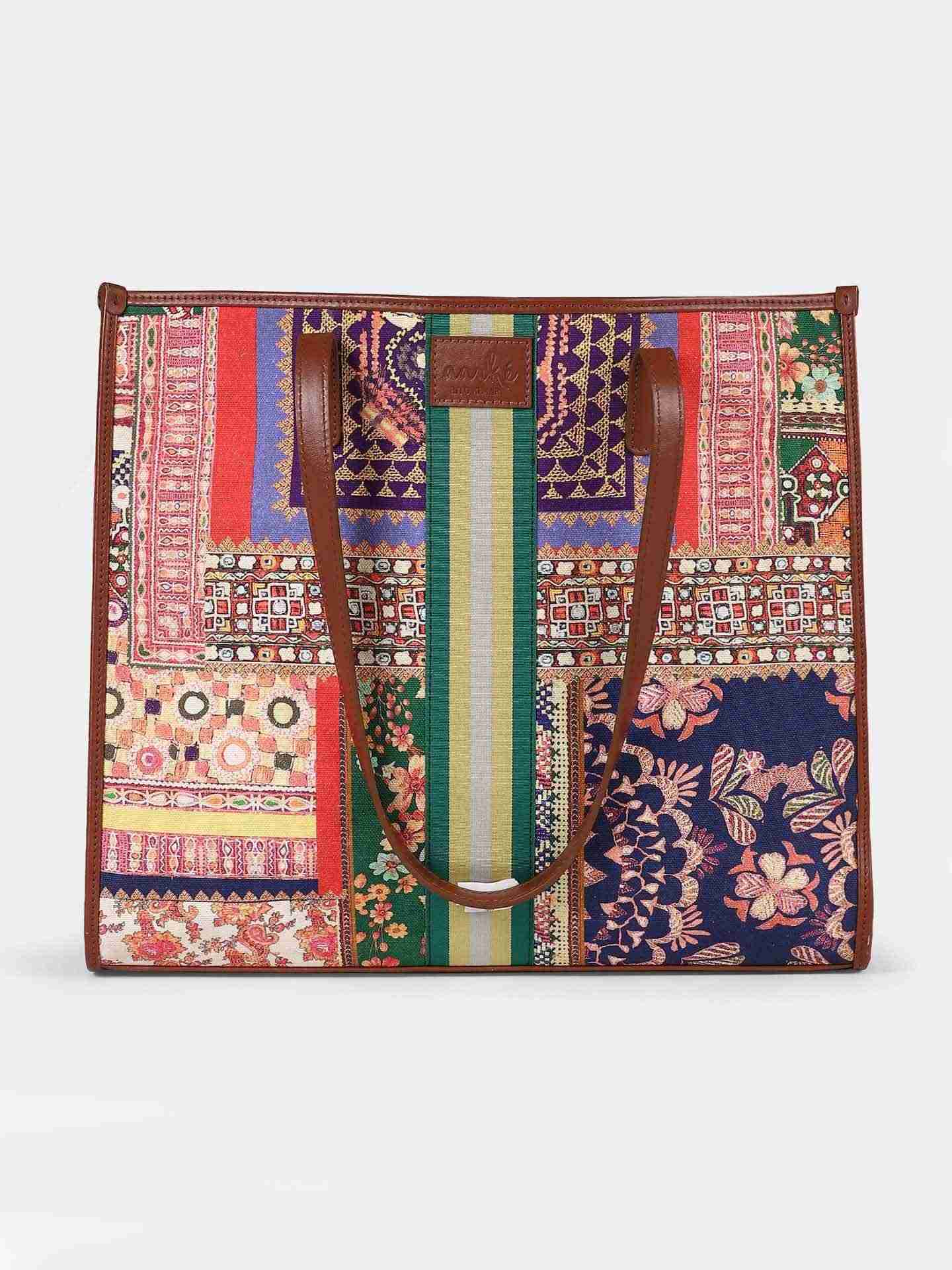 Multi Modern Town Tote Bag