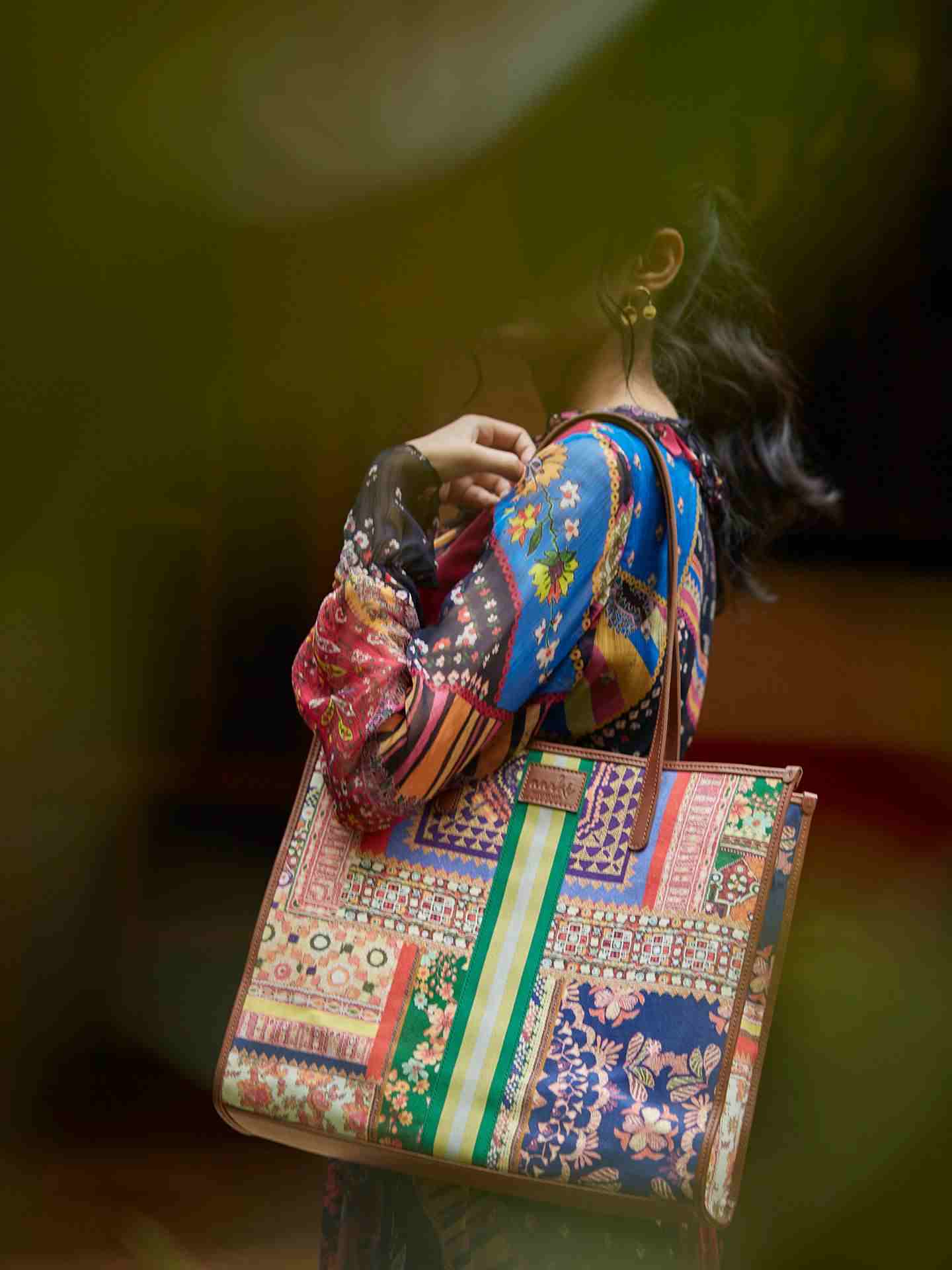 Multi Modern Town Tote Bag
