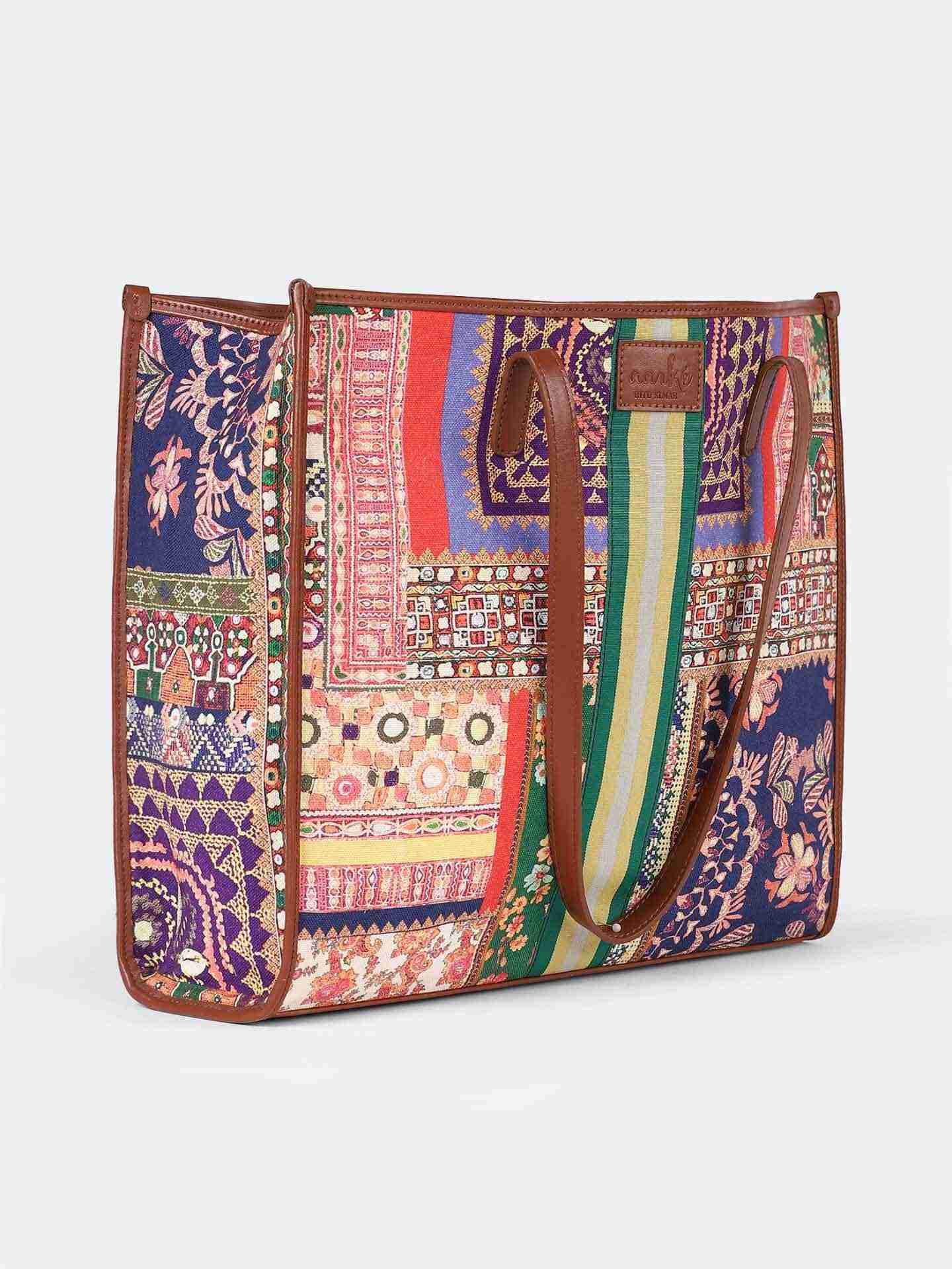 Multi Modern Town Tote Bag