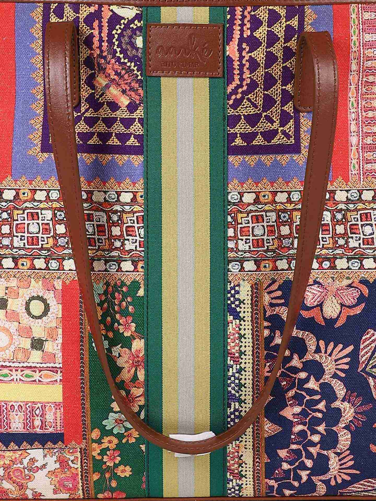 Multi Modern Town Tote Bag