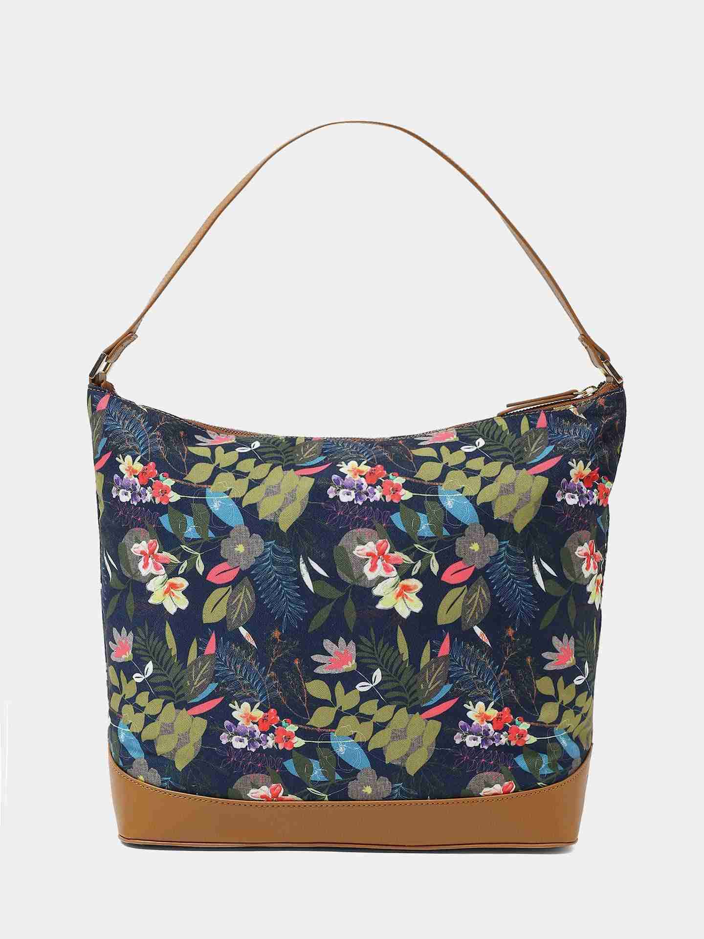 Navy Jungle Tote Bag