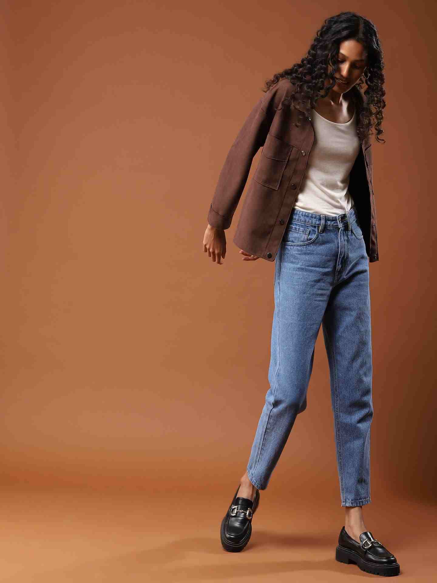 Brown Maari Structured Jacket