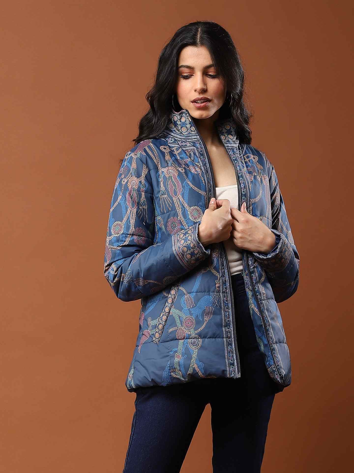 Blue Zuti Puffer Jacket