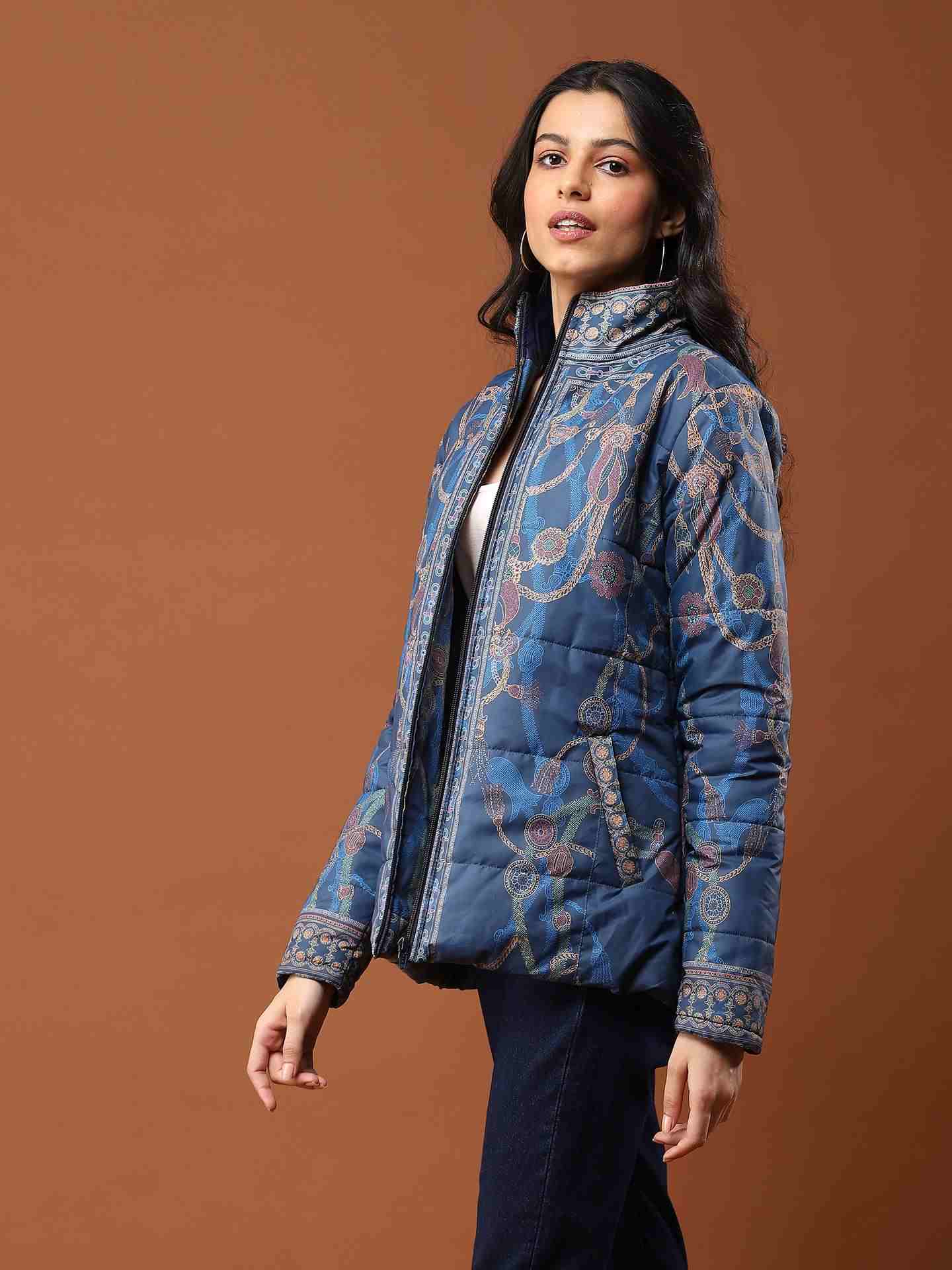 Blue Zuti Puffer Jacket
