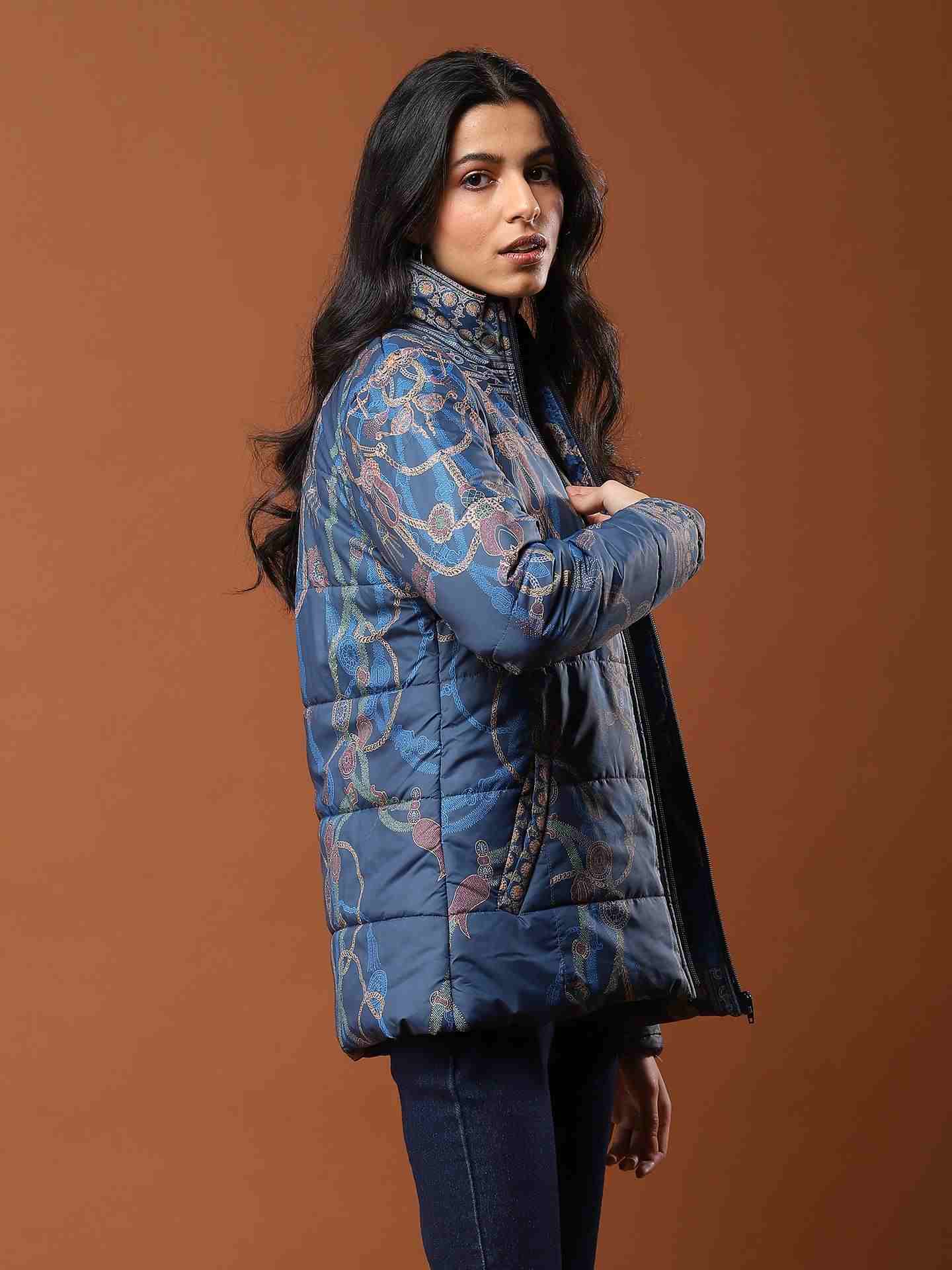 Blue Zuti Puffer Jacket