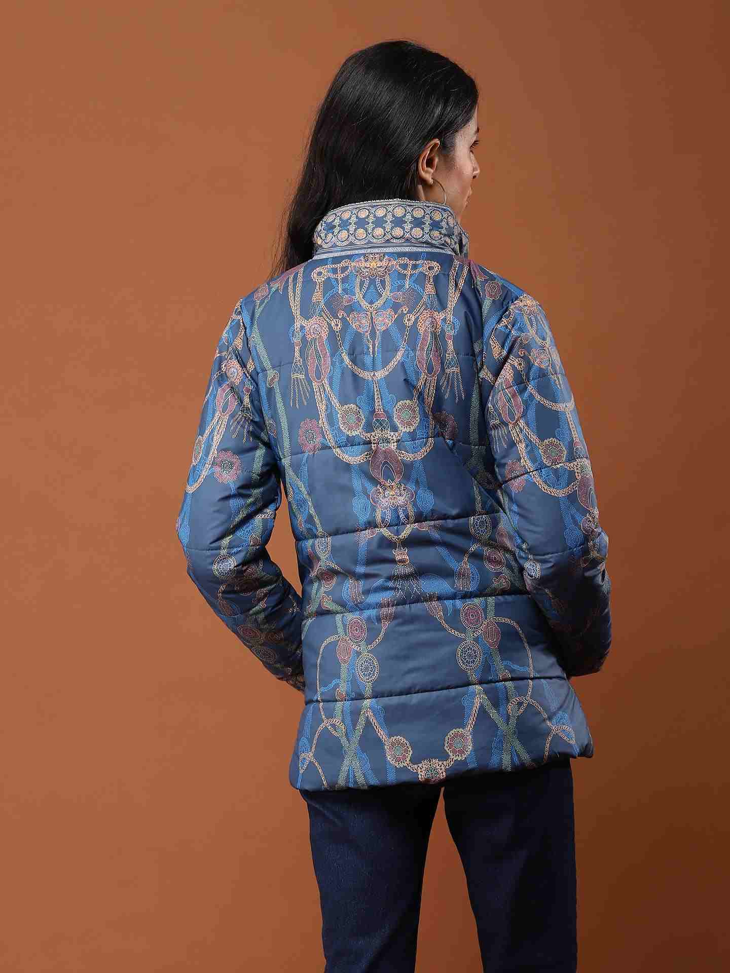 Blue Zuti Puffer Jacket