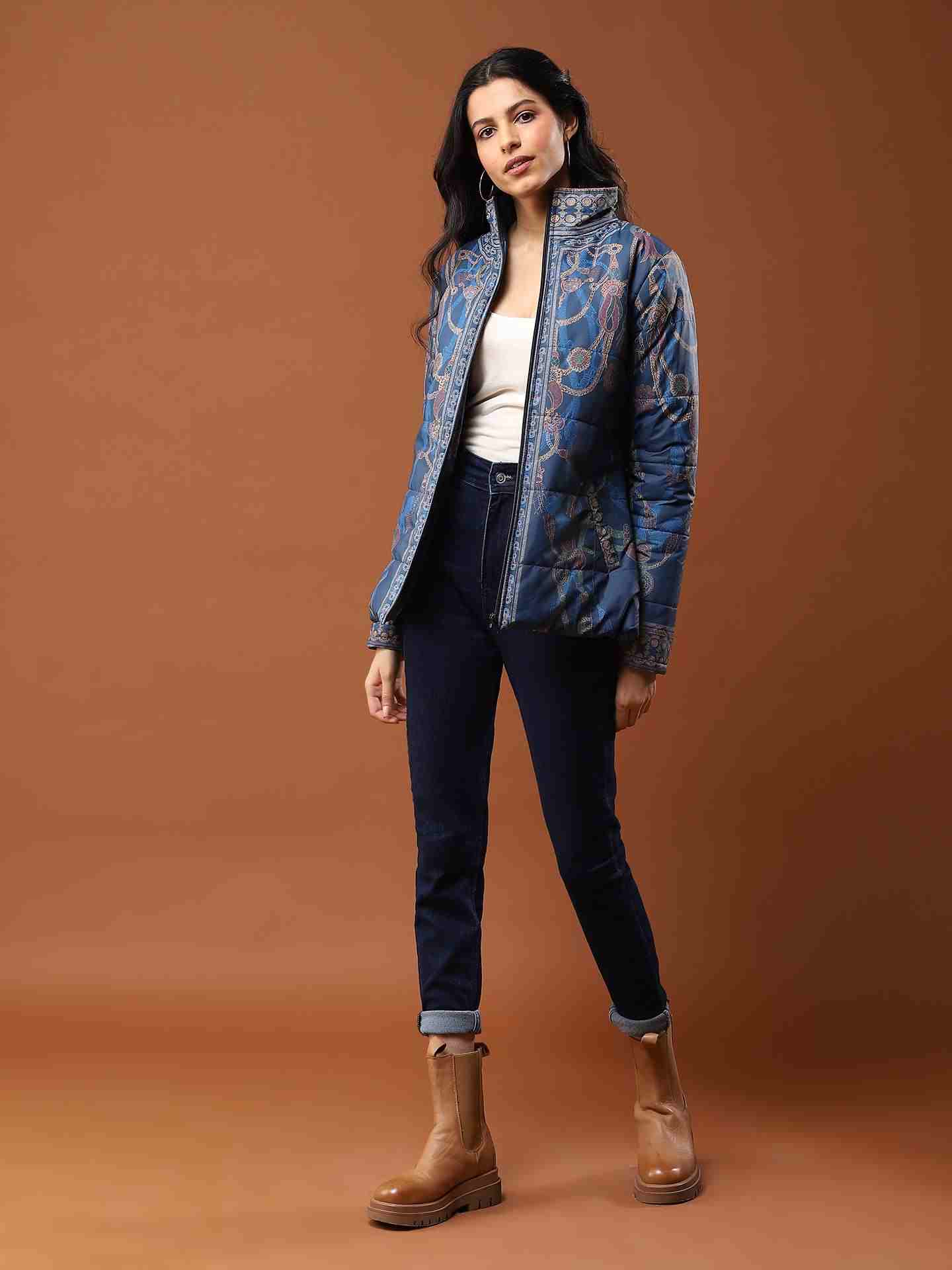 Blue Zuti Puffer Jacket