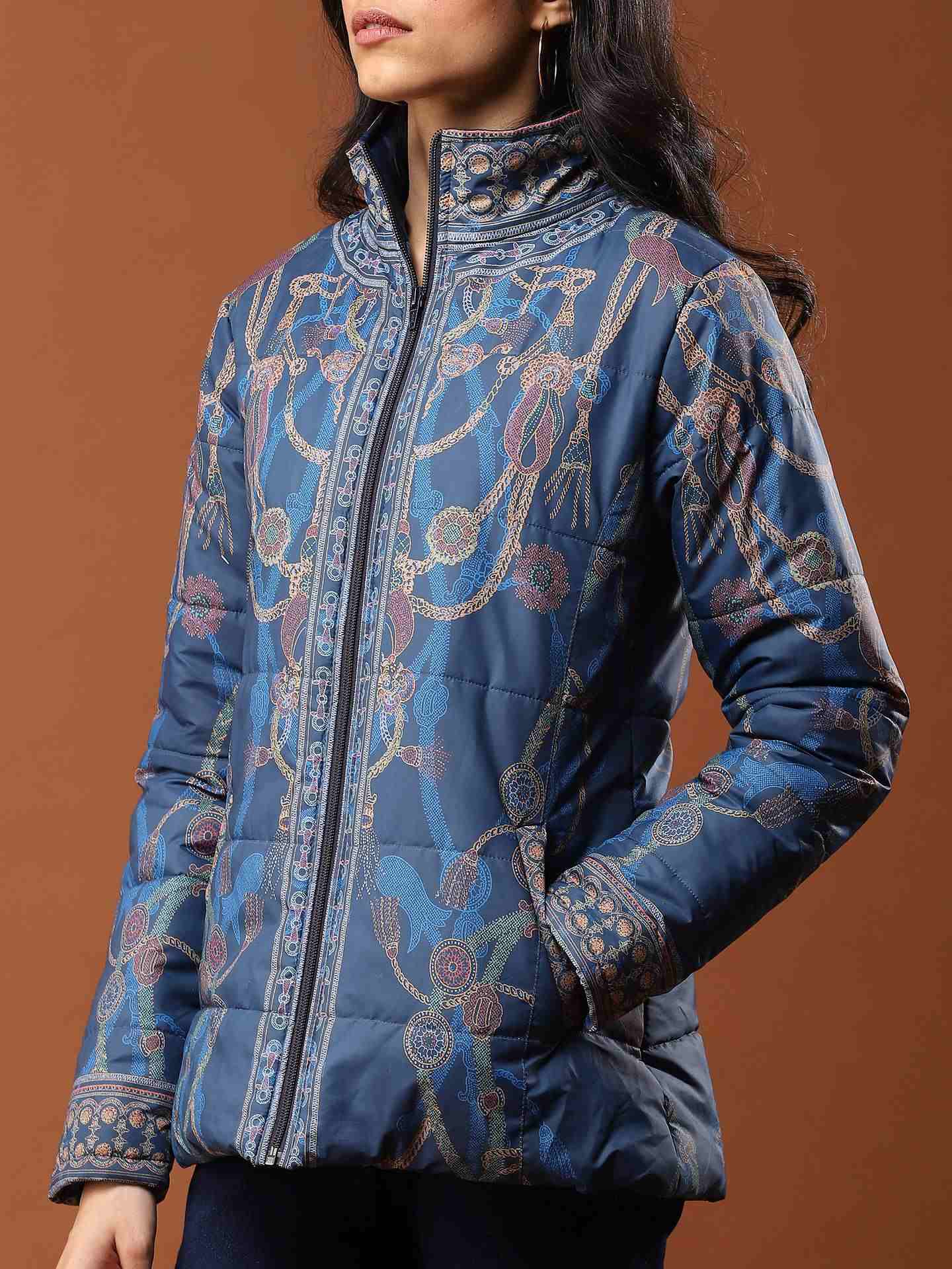 Blue Zuti Puffer Jacket