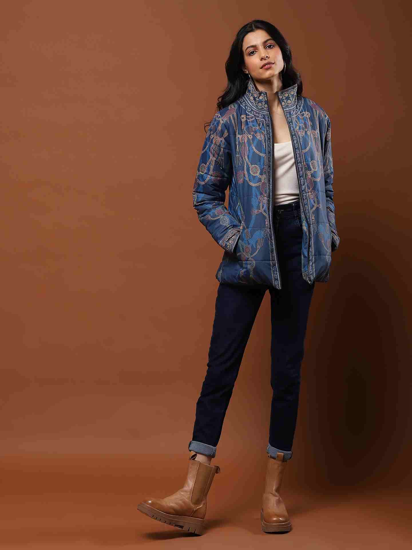 Blue Zuti Puffer Jacket