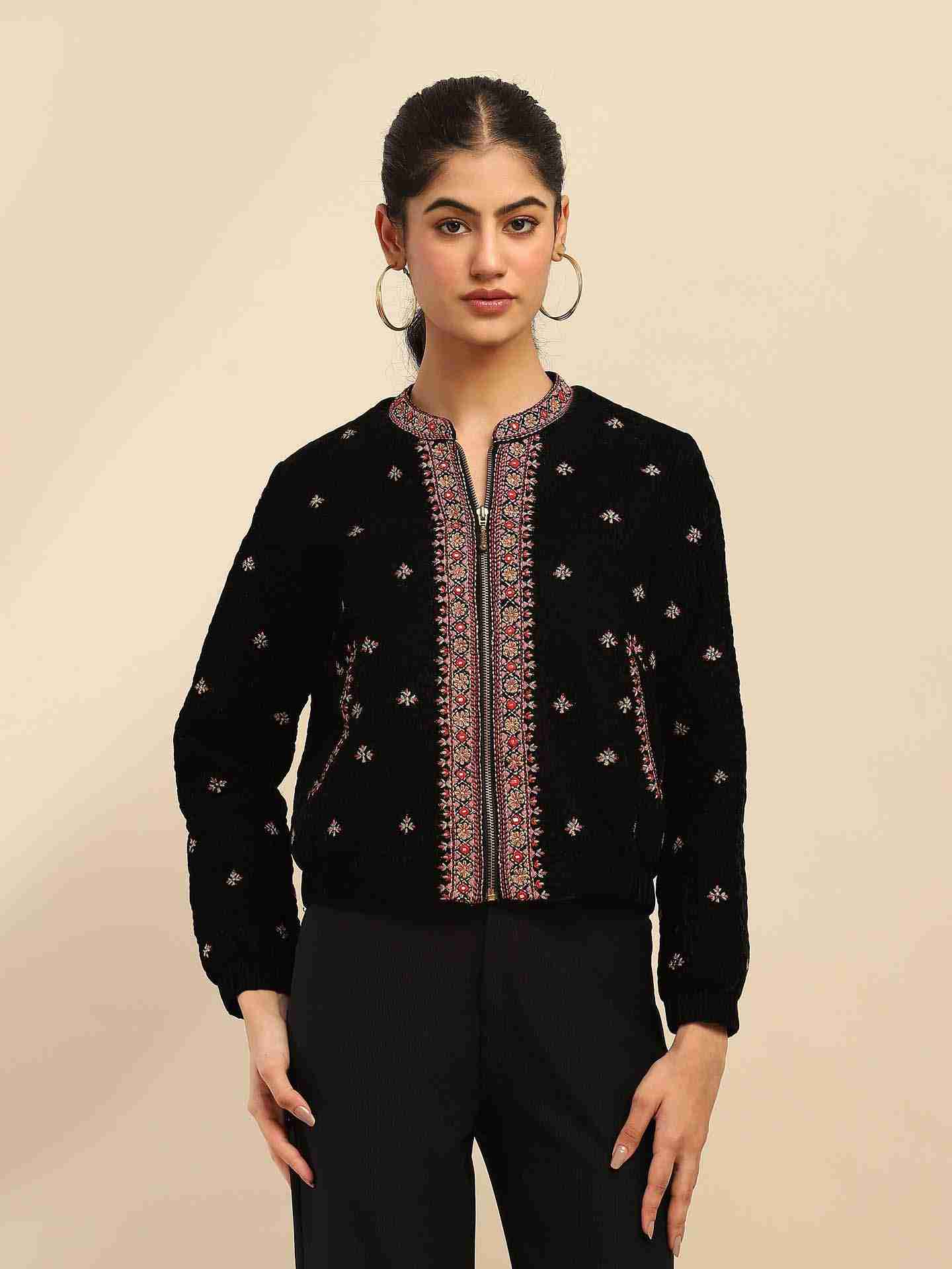 Black Kaar Puffer Jacket
