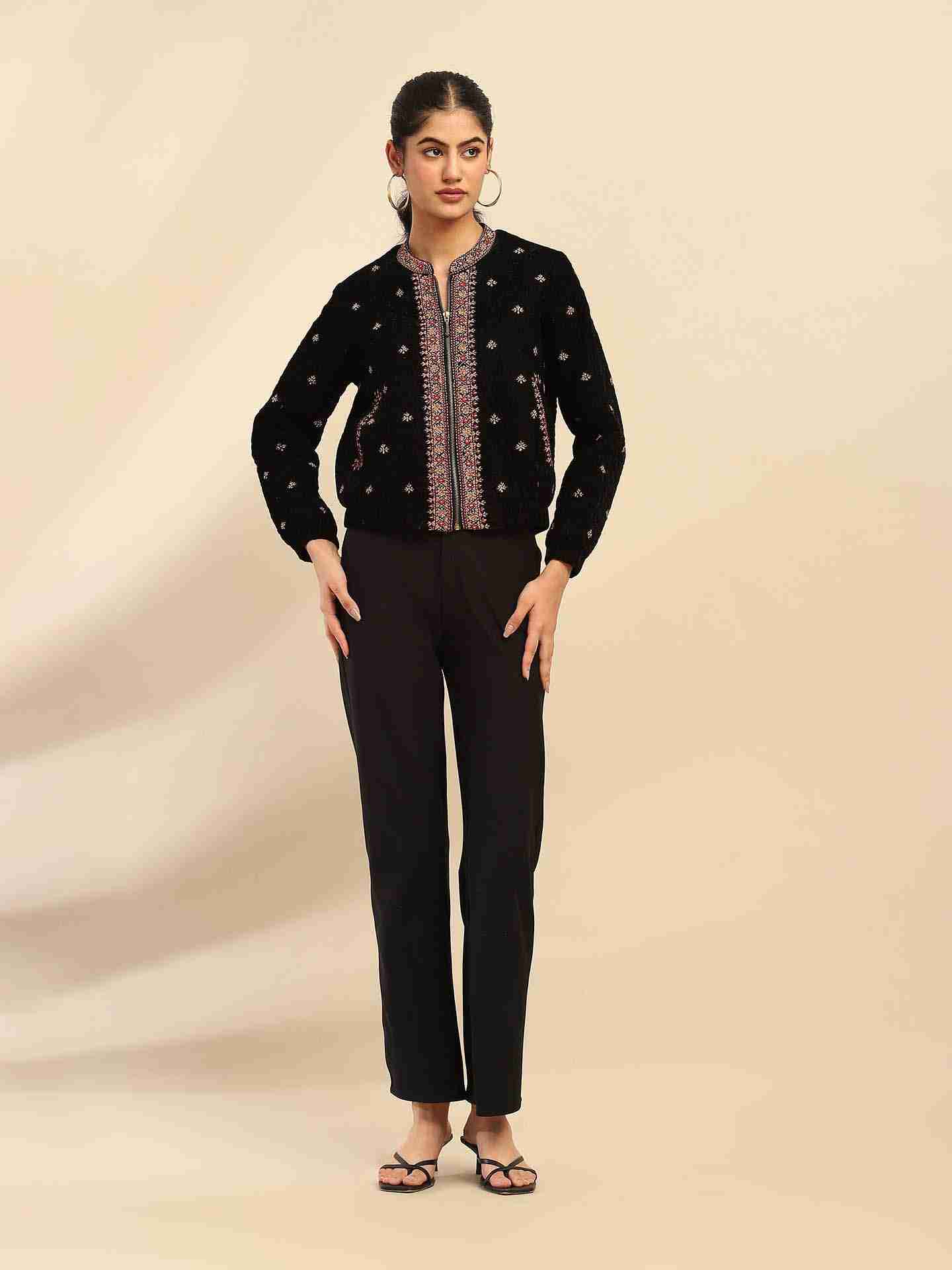 Black Kaar Puffer Jacket