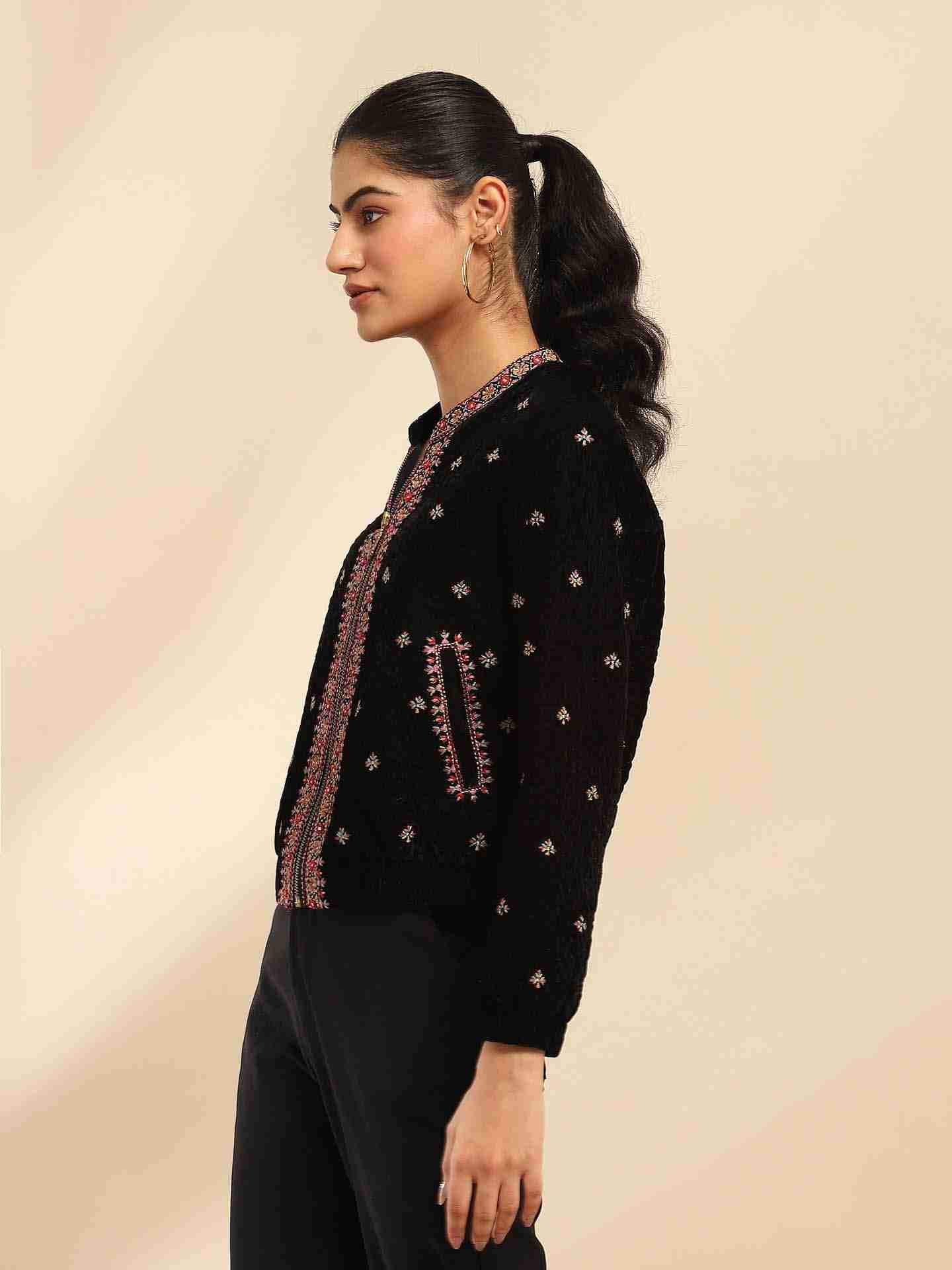 Black Kaar Puffer Jacket