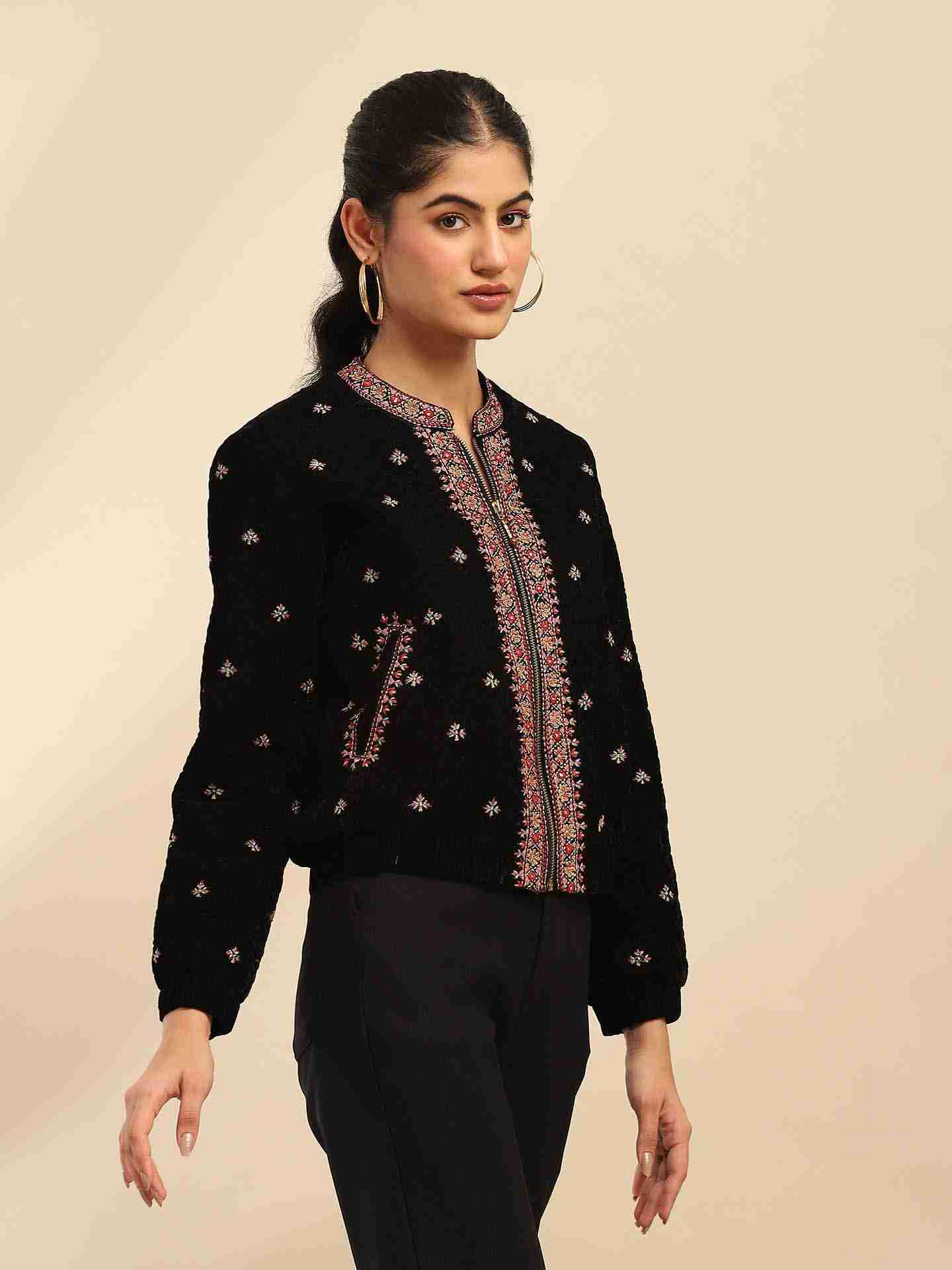 Black Kaar Puffer Jacket