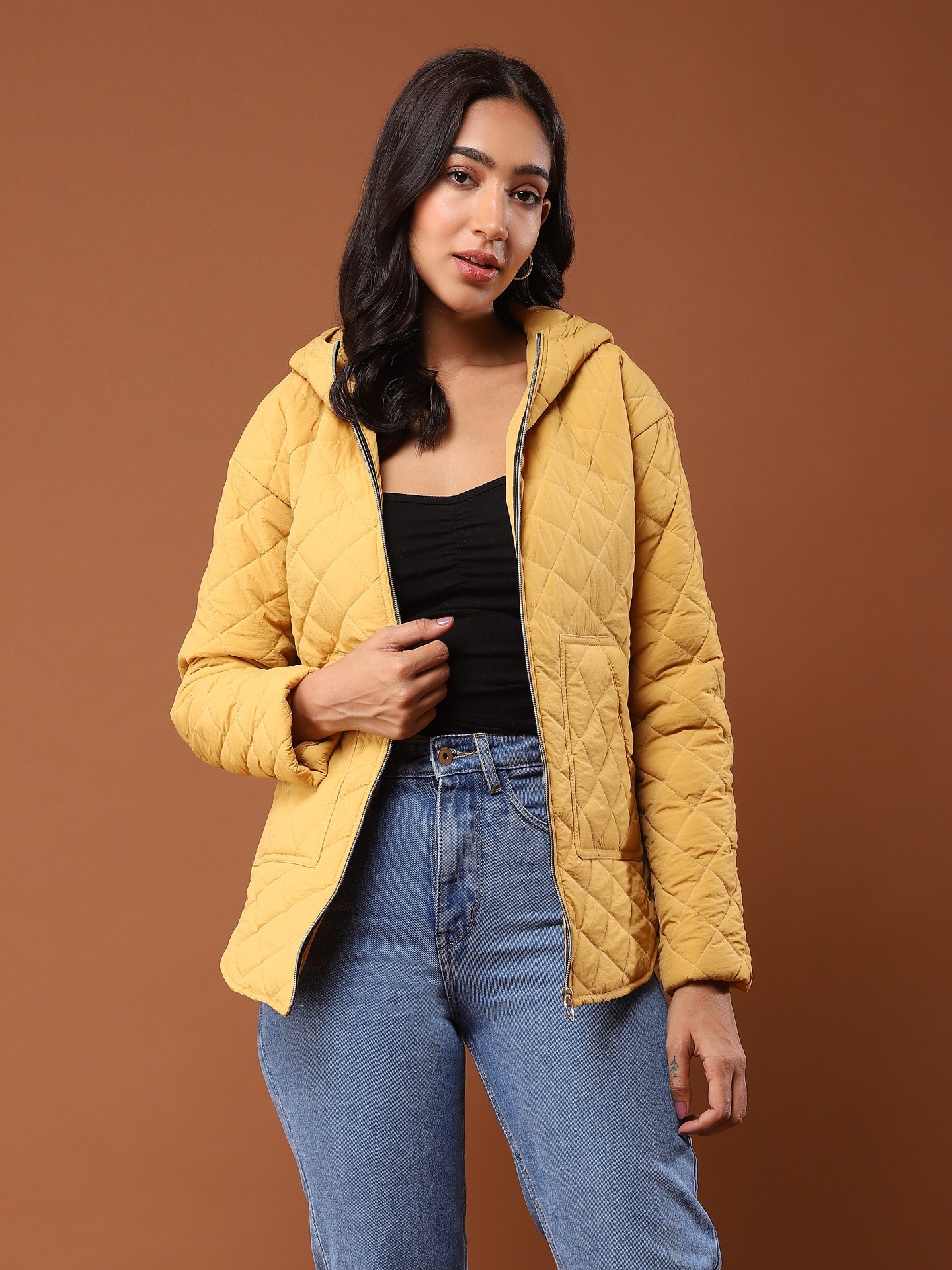Mustard Anya Puffer Jacket