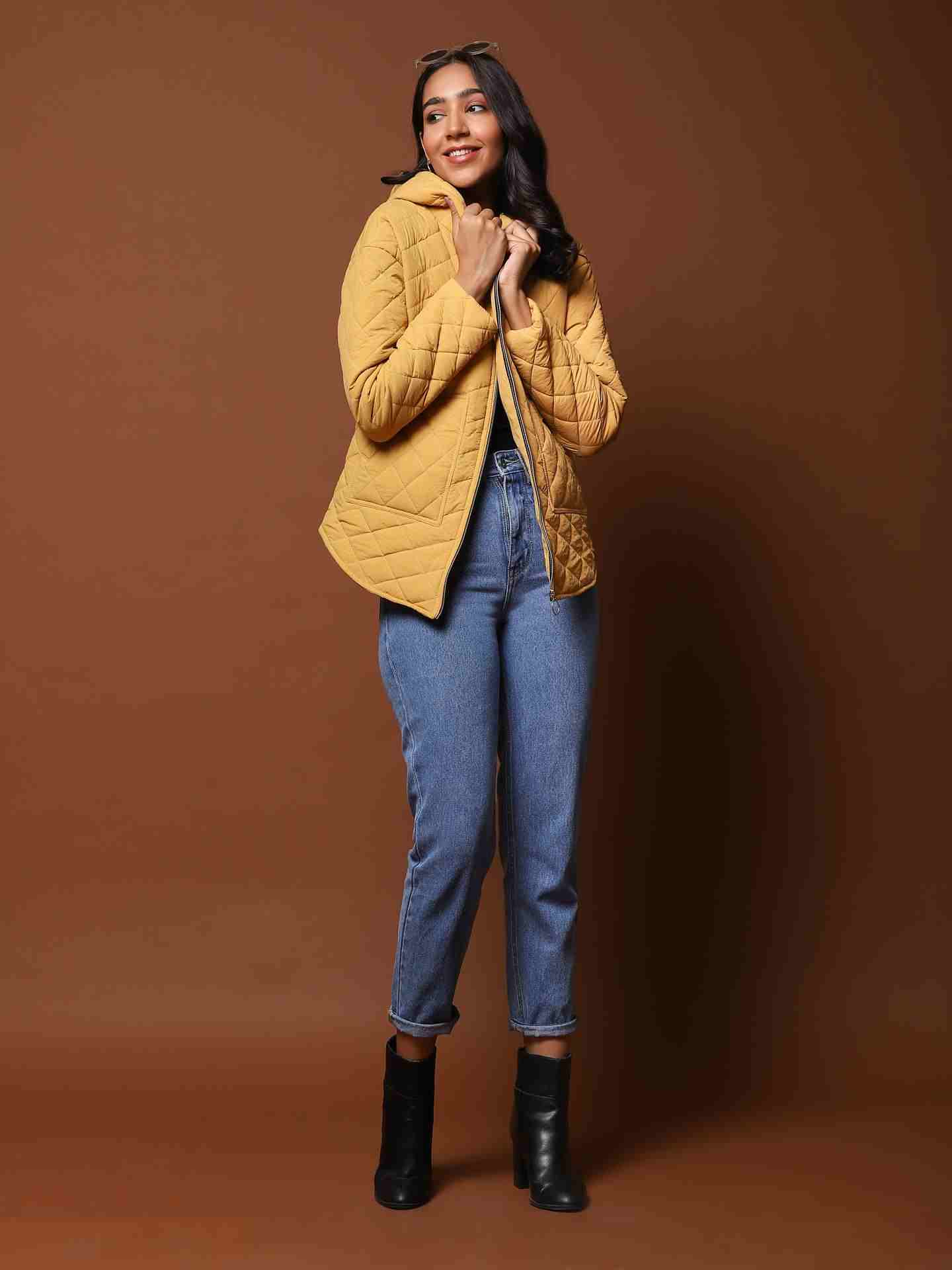 Mustard Anya Puffer Jacket