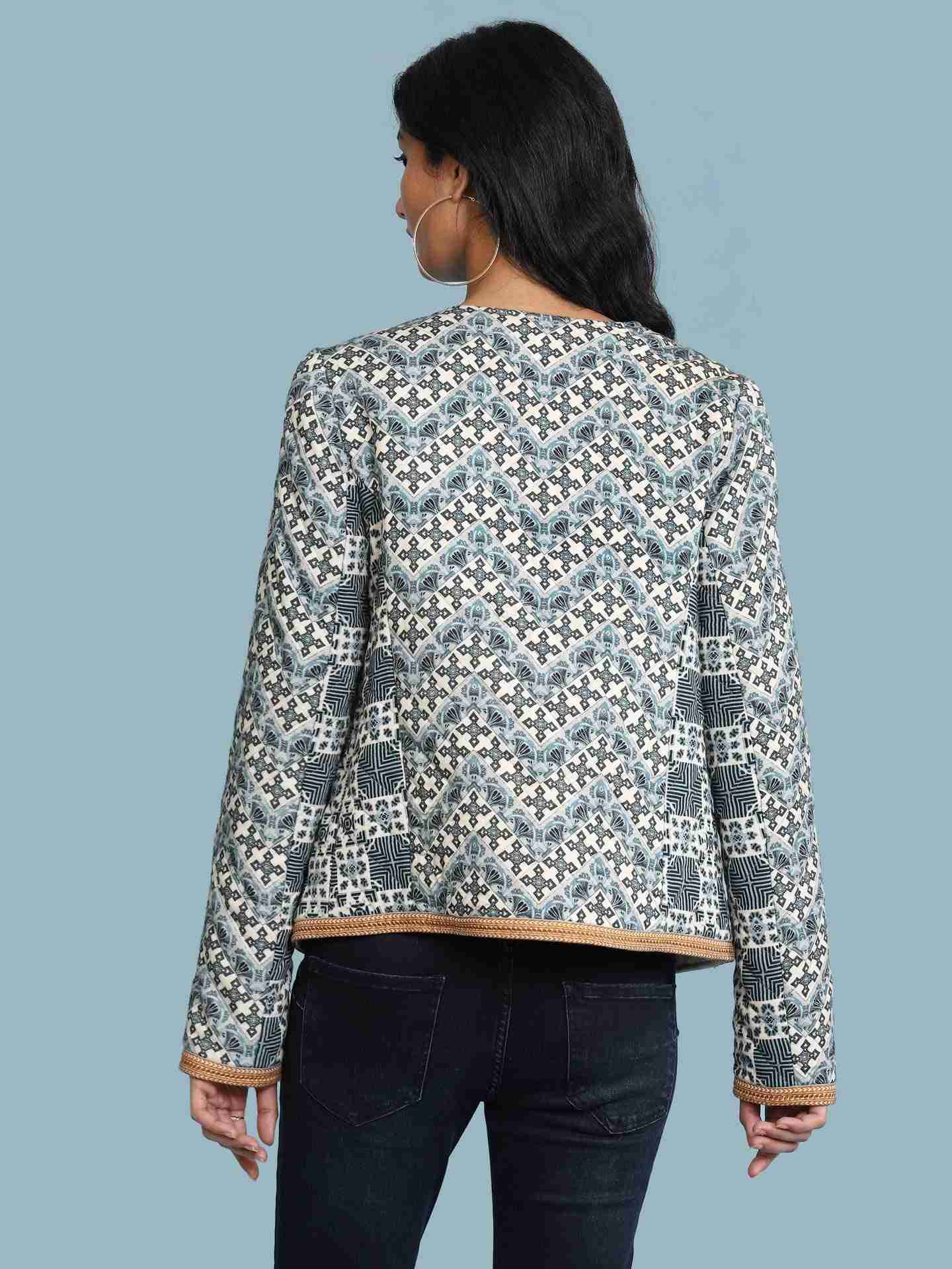 Blue Kilam Structured Jacket