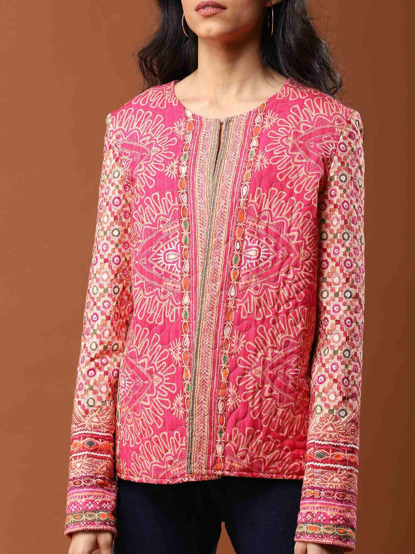 Pink Jiva Structured Jacket