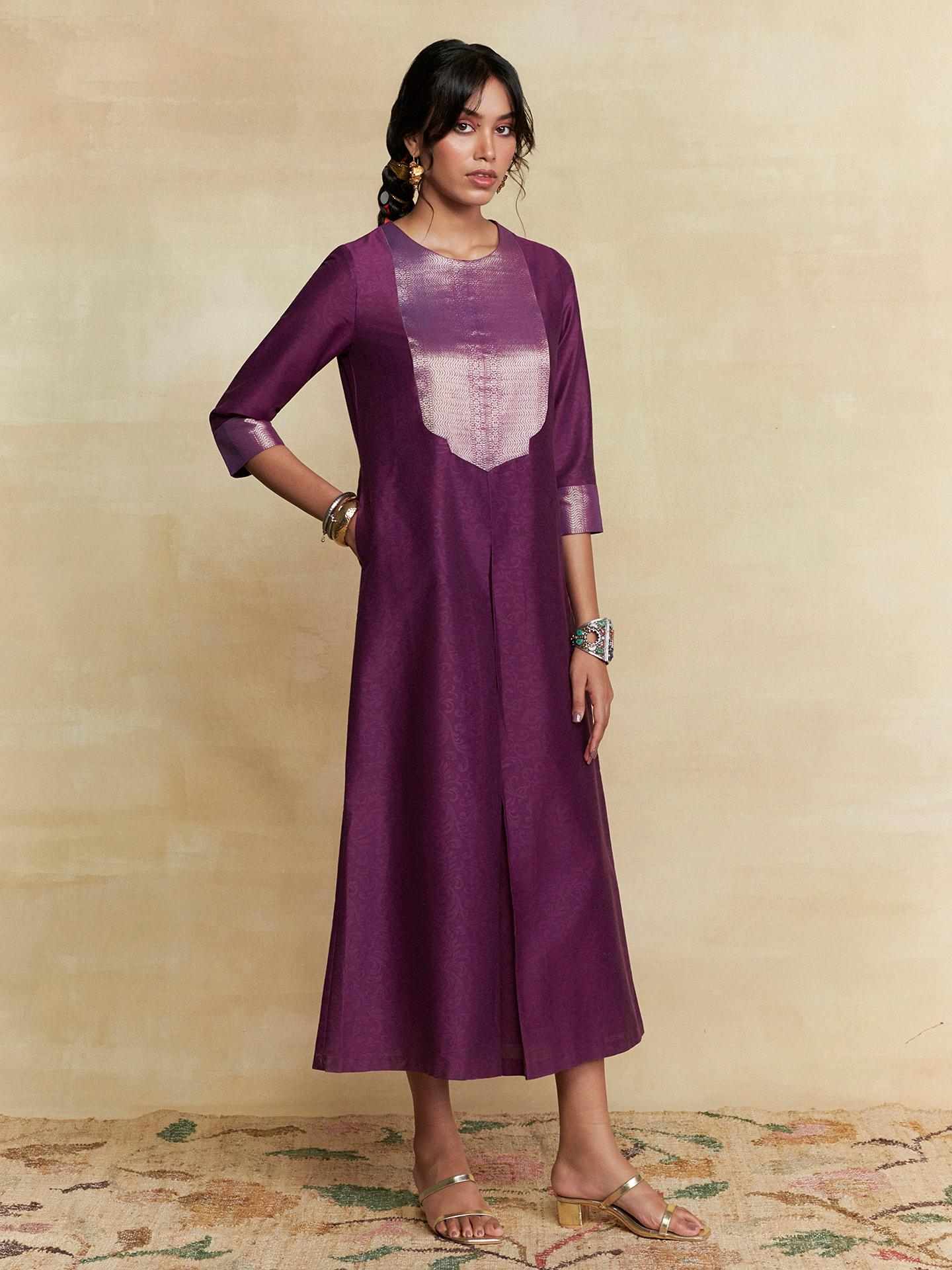 Wine Humayra Solid Jumpsuit