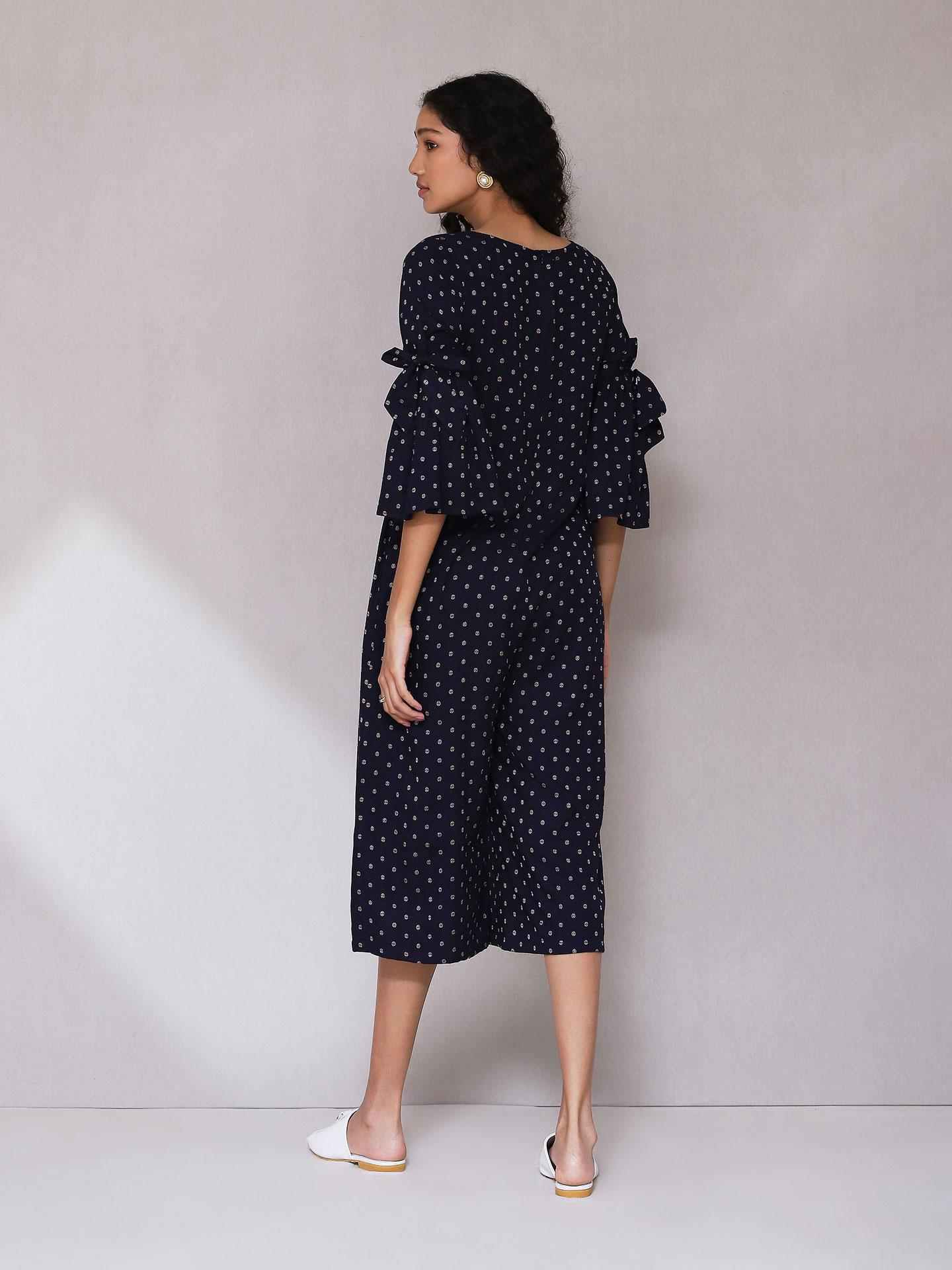 Navy Kashumi Solid Jumpsuit