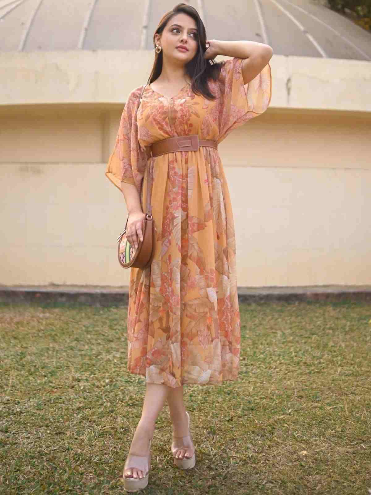 Yellow Nalini Kaftan Dress