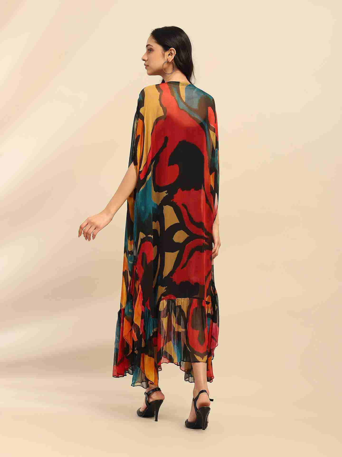Multi Laurelle Kaftan