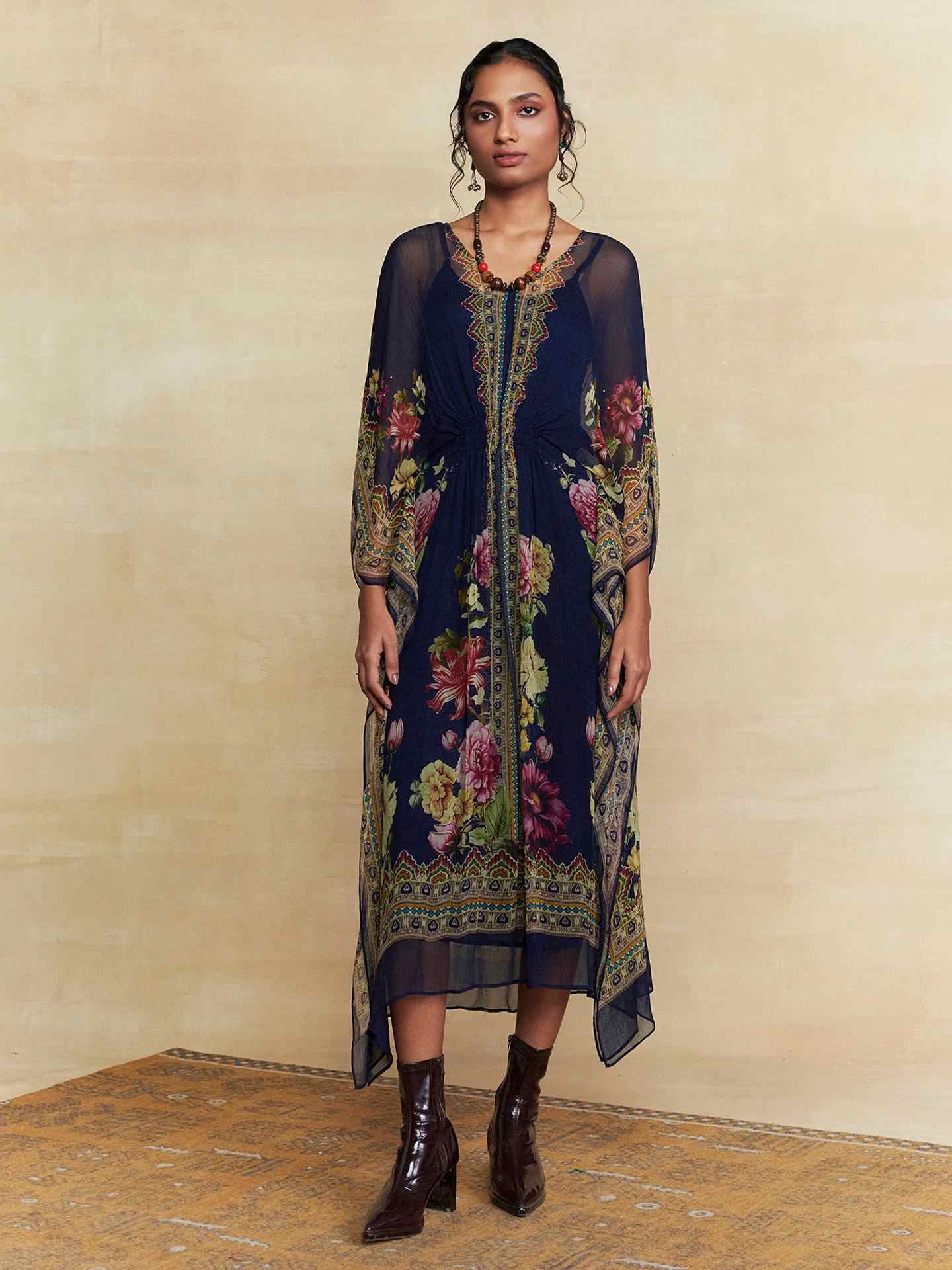 Navy Lyala Kaftan