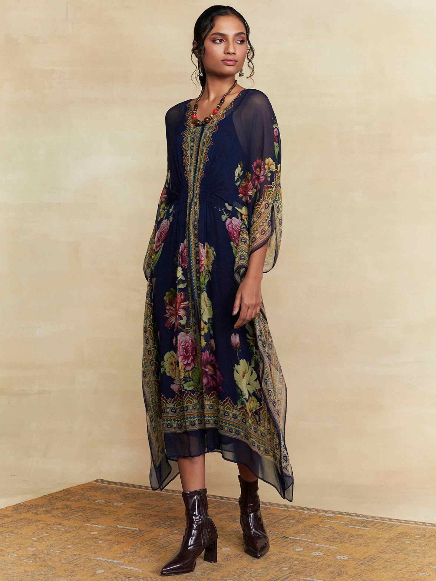 Navy Lyala Kaftan
