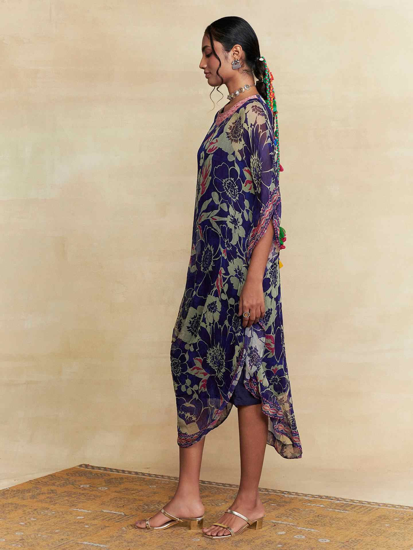 Blue Wild Lupine Kaftan