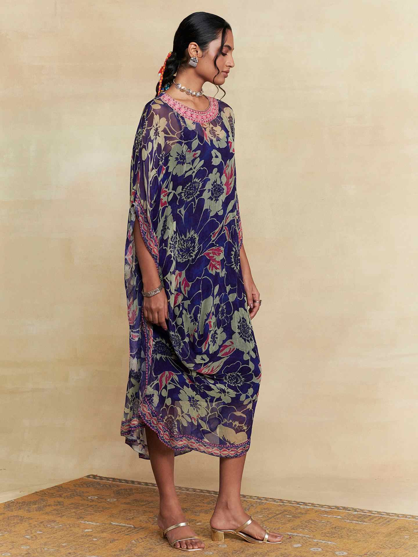 Blue Wild Lupine Kaftan
