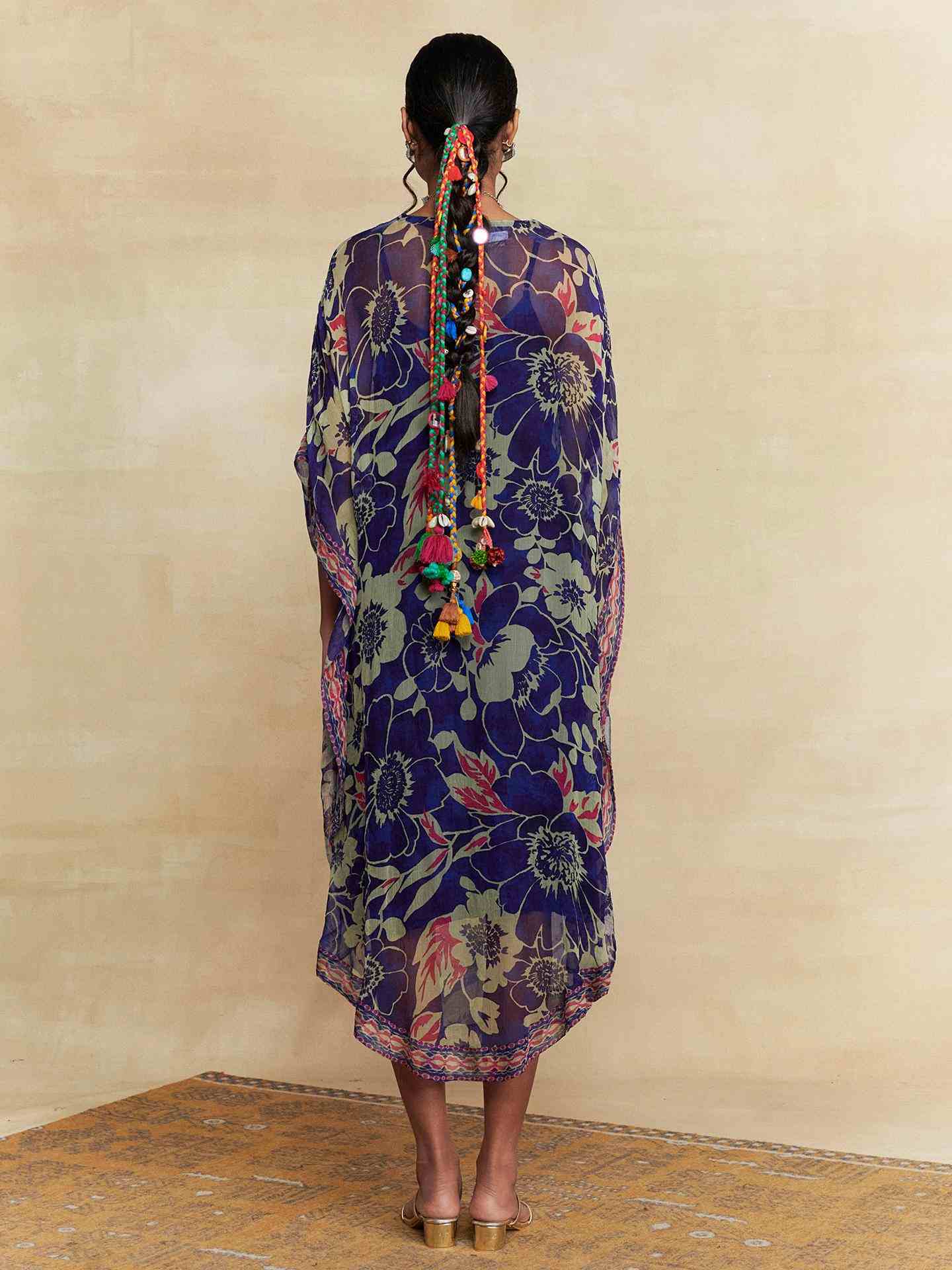 Blue Wild Lupine Kaftan