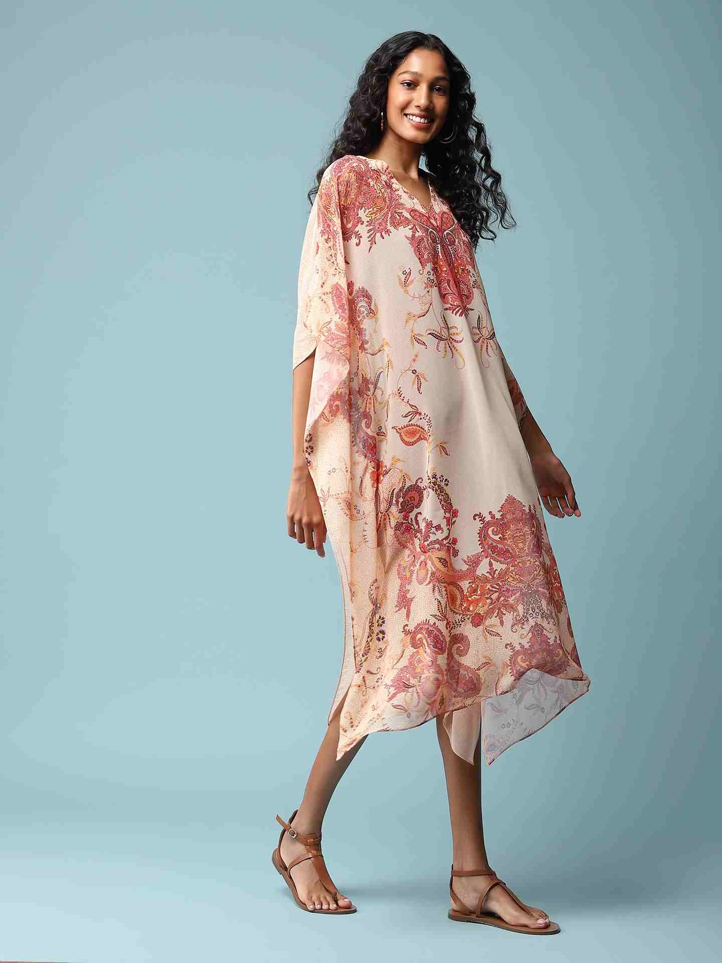 Ecru Amelia Kaftan Dress