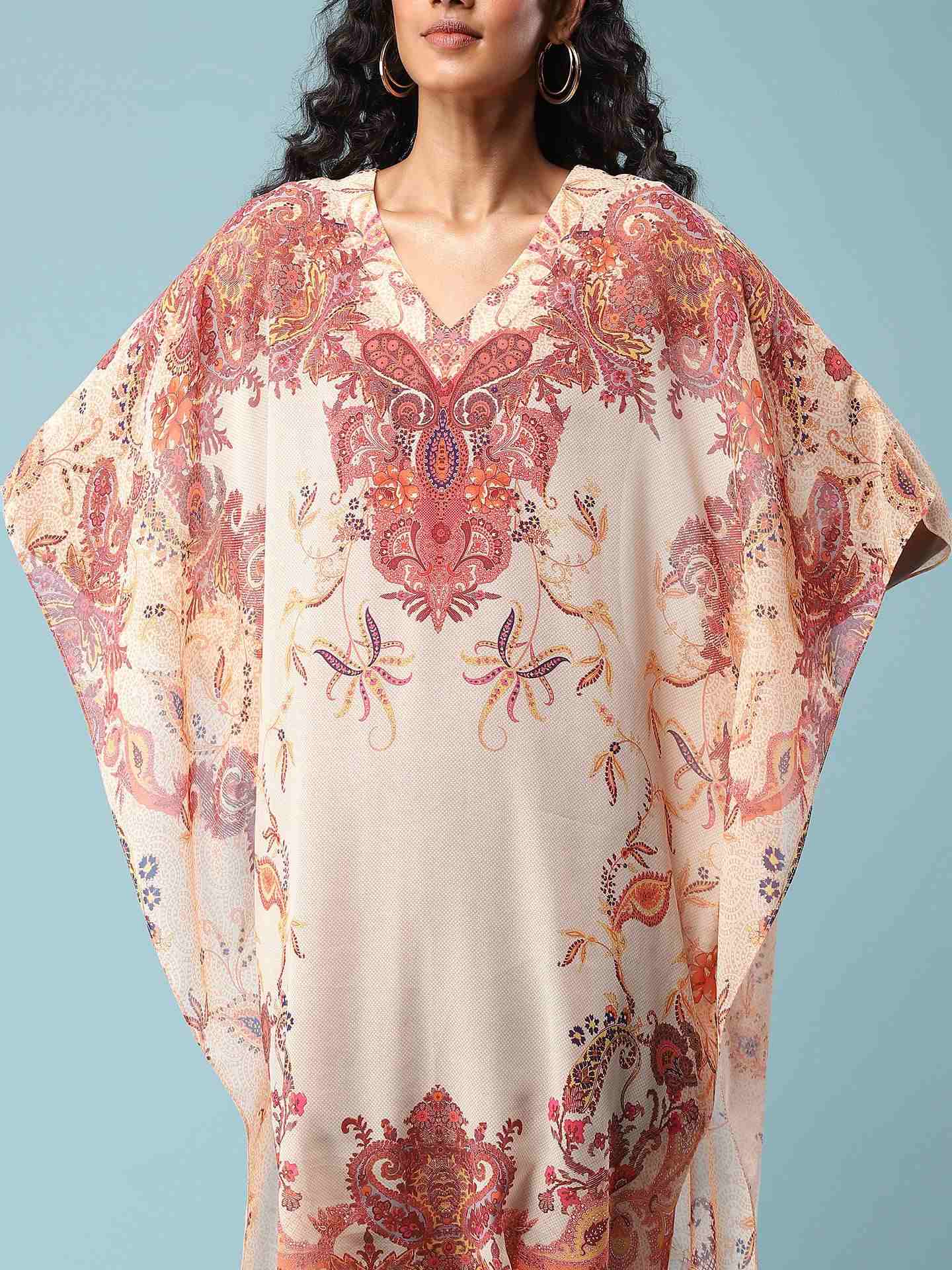 Ecru Amelia Kaftan Dress