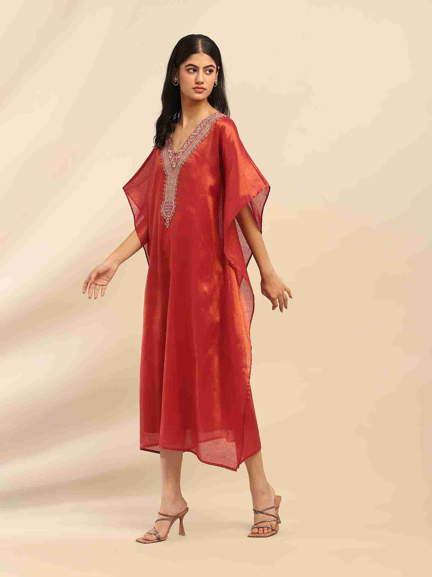 Pink Sitara Kaftan
