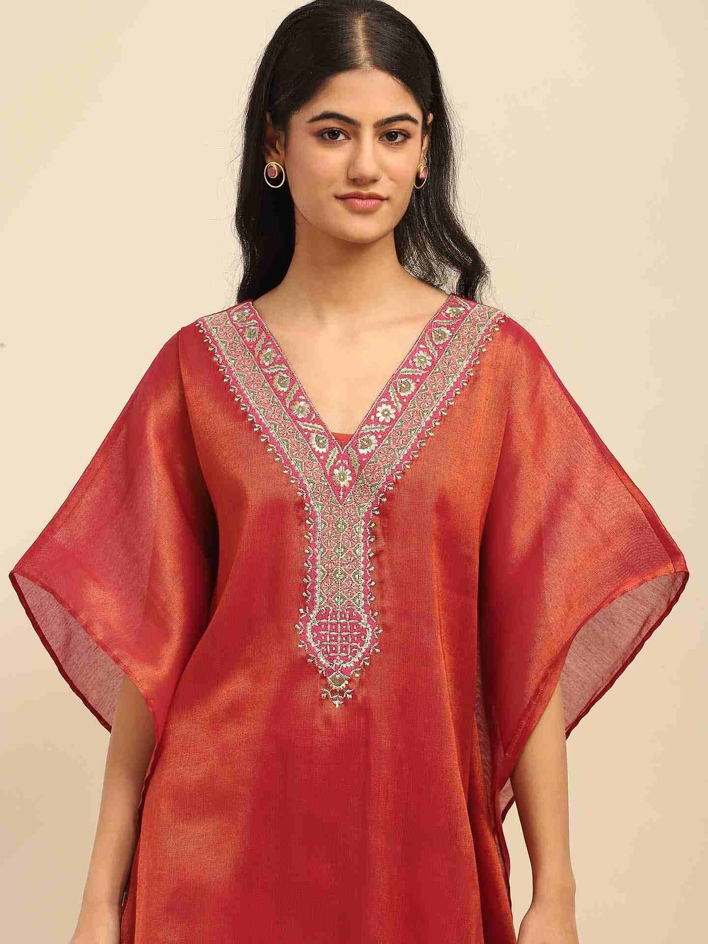 Pink Sitara Kaftan