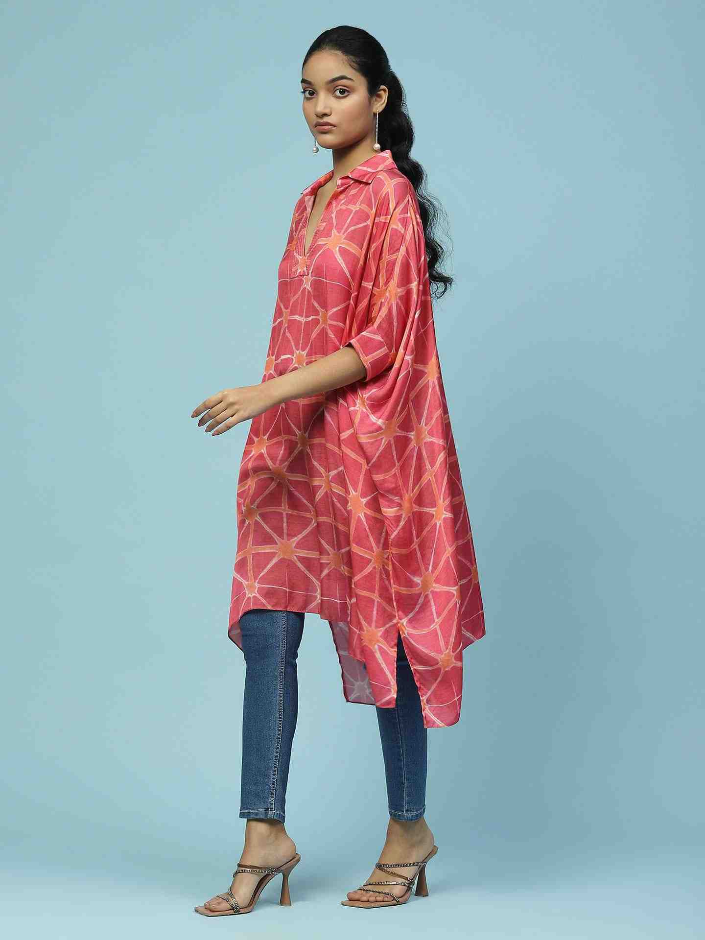 Pink Ananta Kaftan Top