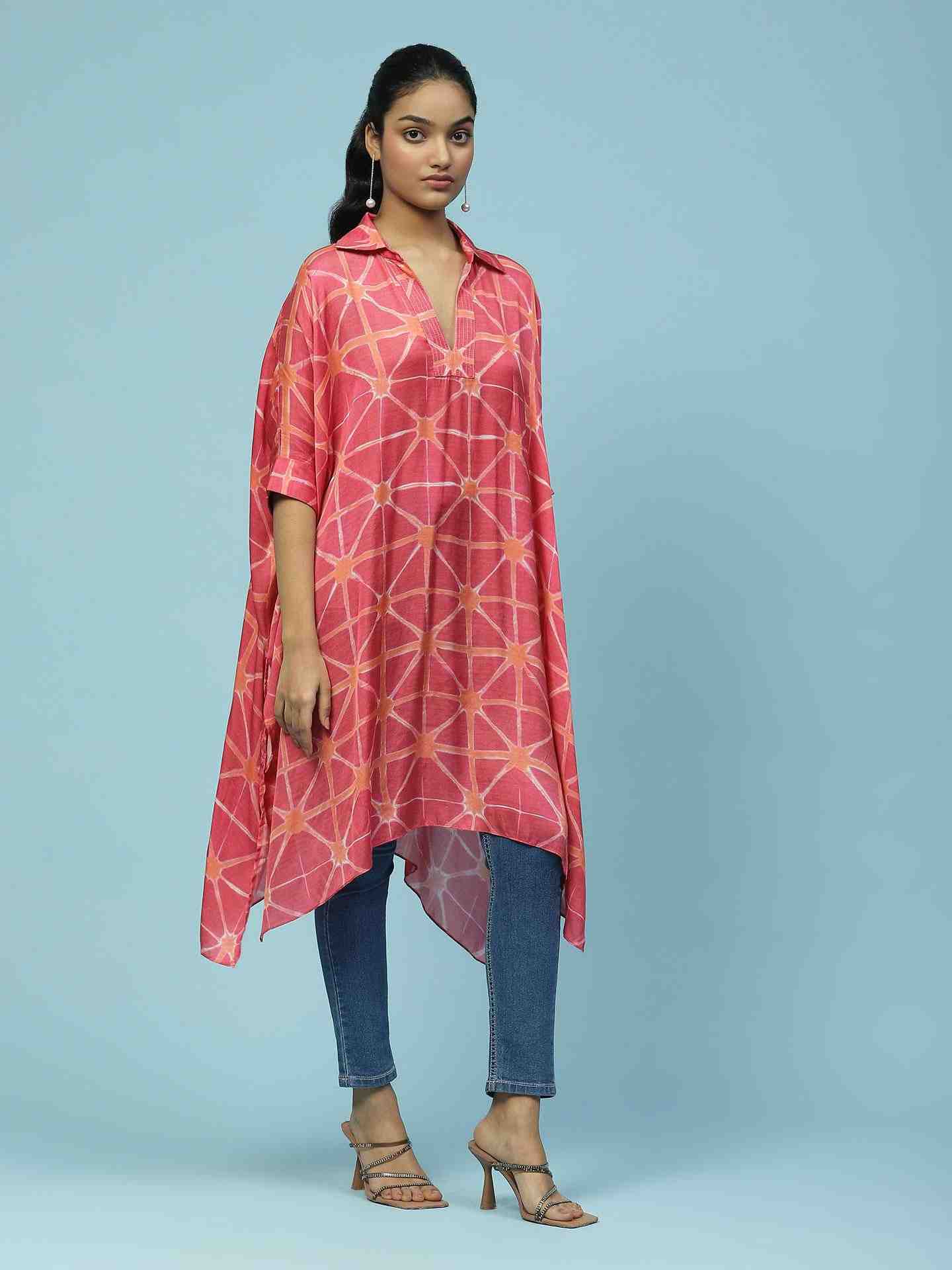 Pink Ananta Kaftan Top