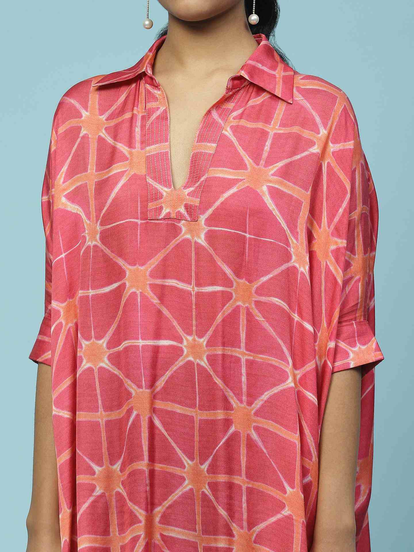 Pink Ananta Kaftan Top