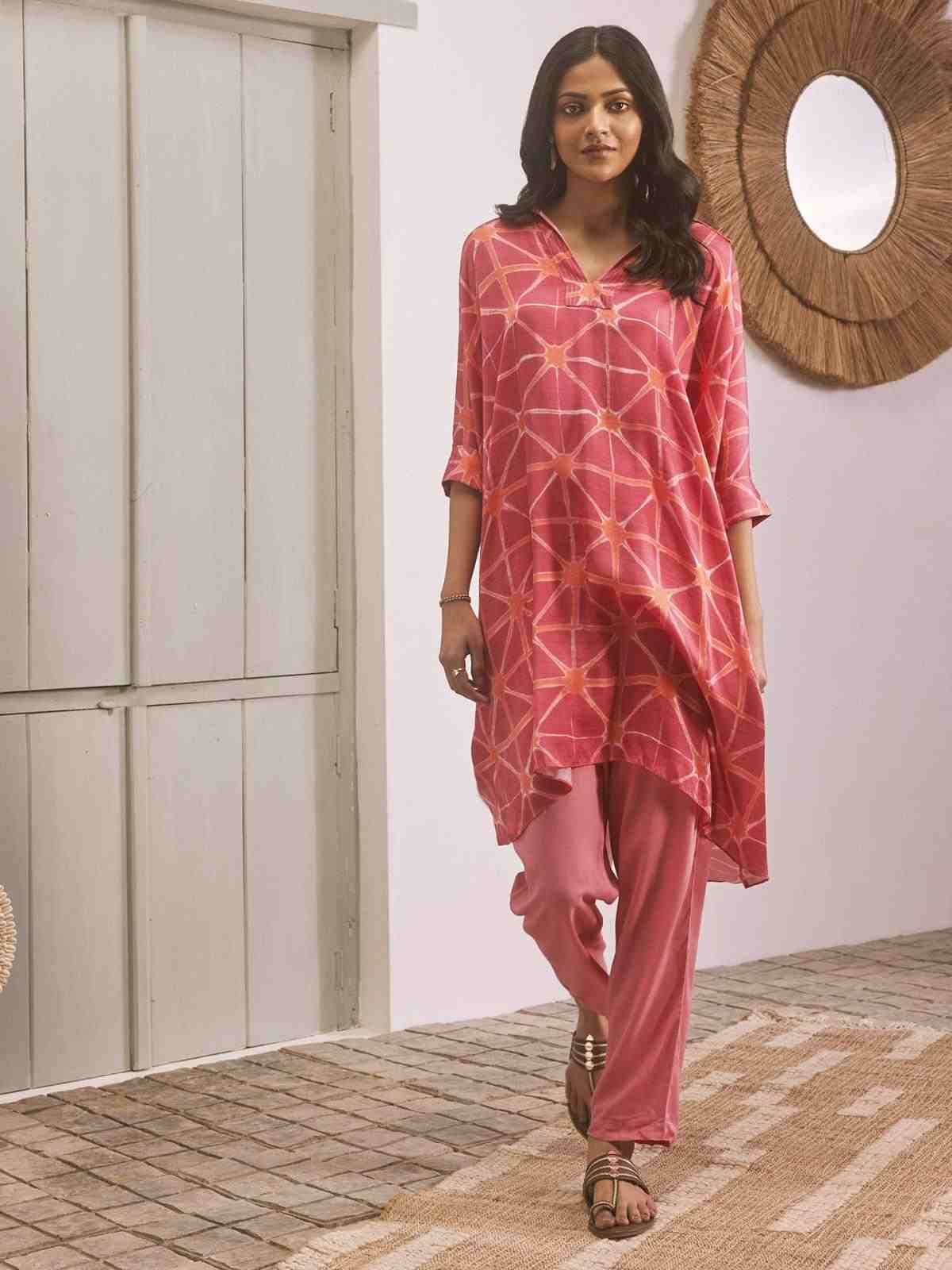 Pink Ananta Kaftan Top