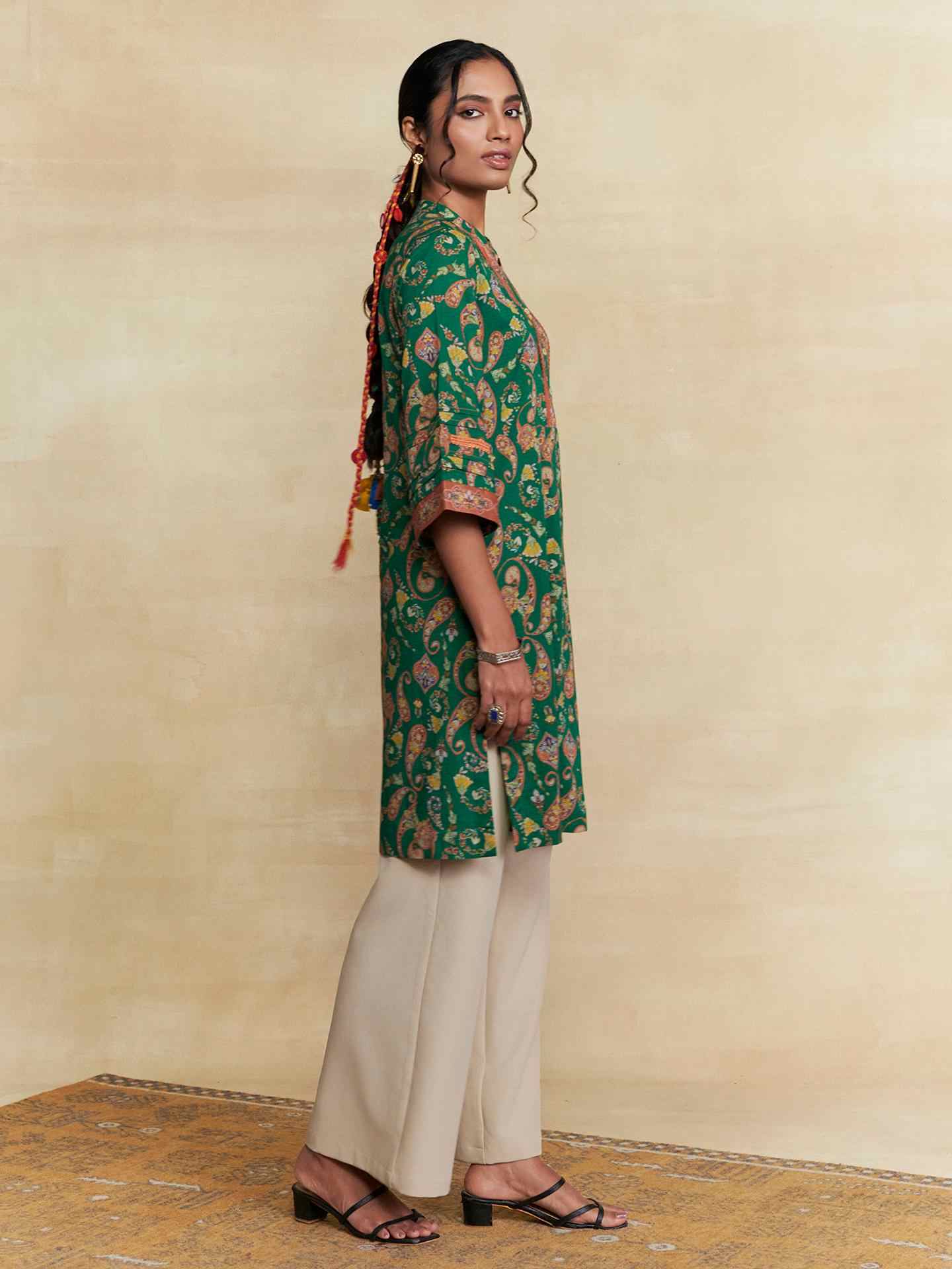 Green Dandelion Kurta