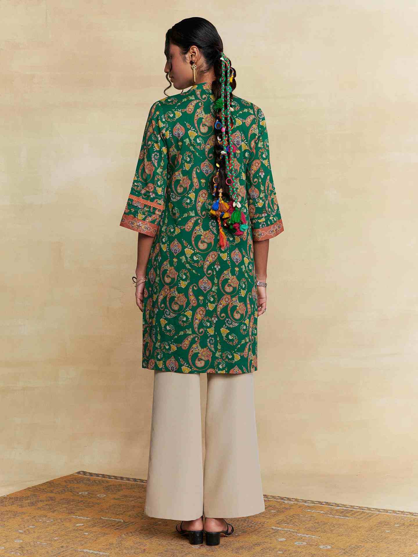 Green Dandelion Kurta